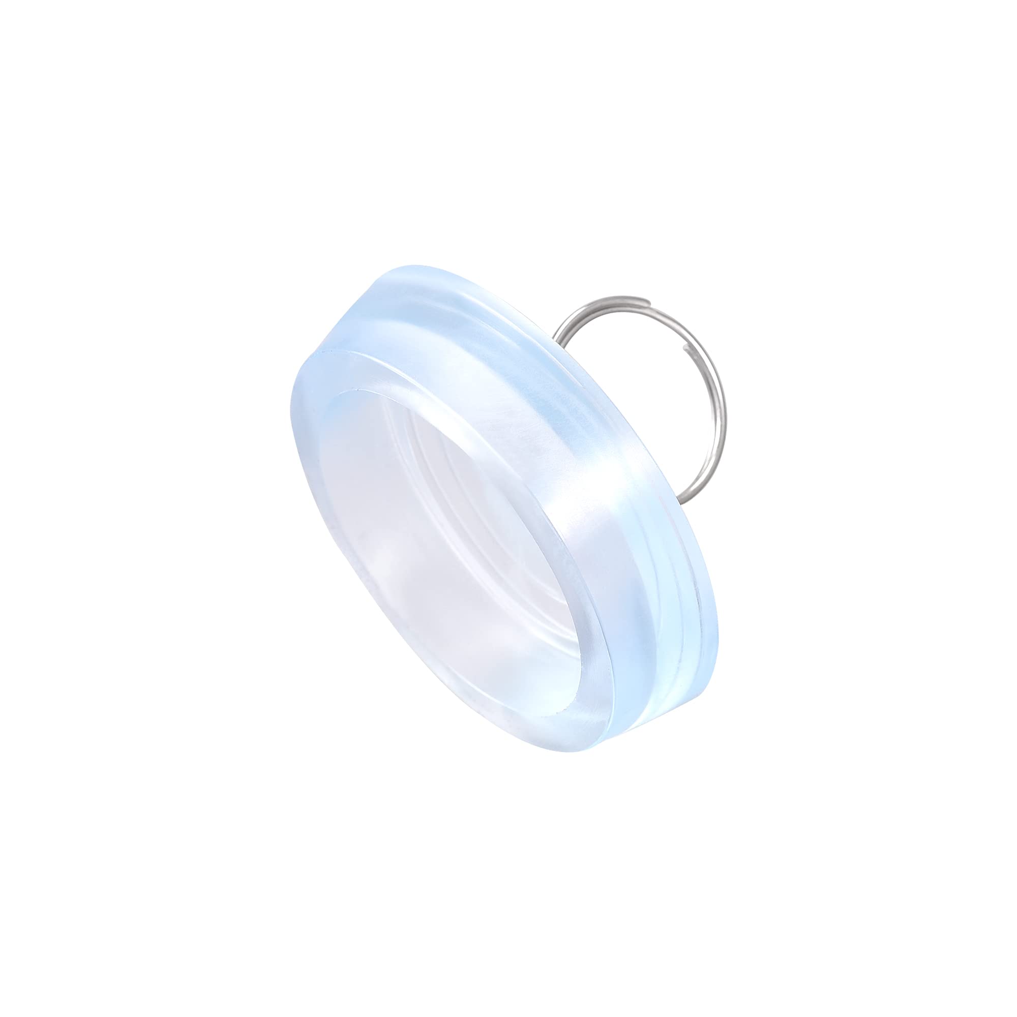 Premium Clear Rubber Sink Plug - Universal 2-1/8