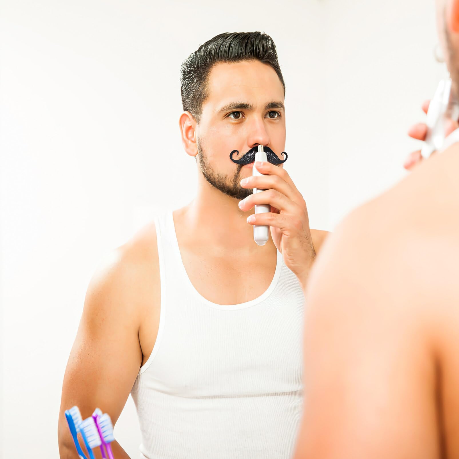 Baluue Nose Hair Wax Kit for Men & Women - Painless Nasal Hair Removal, Beard & Mustache Waxing Stickers - Gentle Depilation & Cleaning - Perfect for Grooming, Salon & Home Use