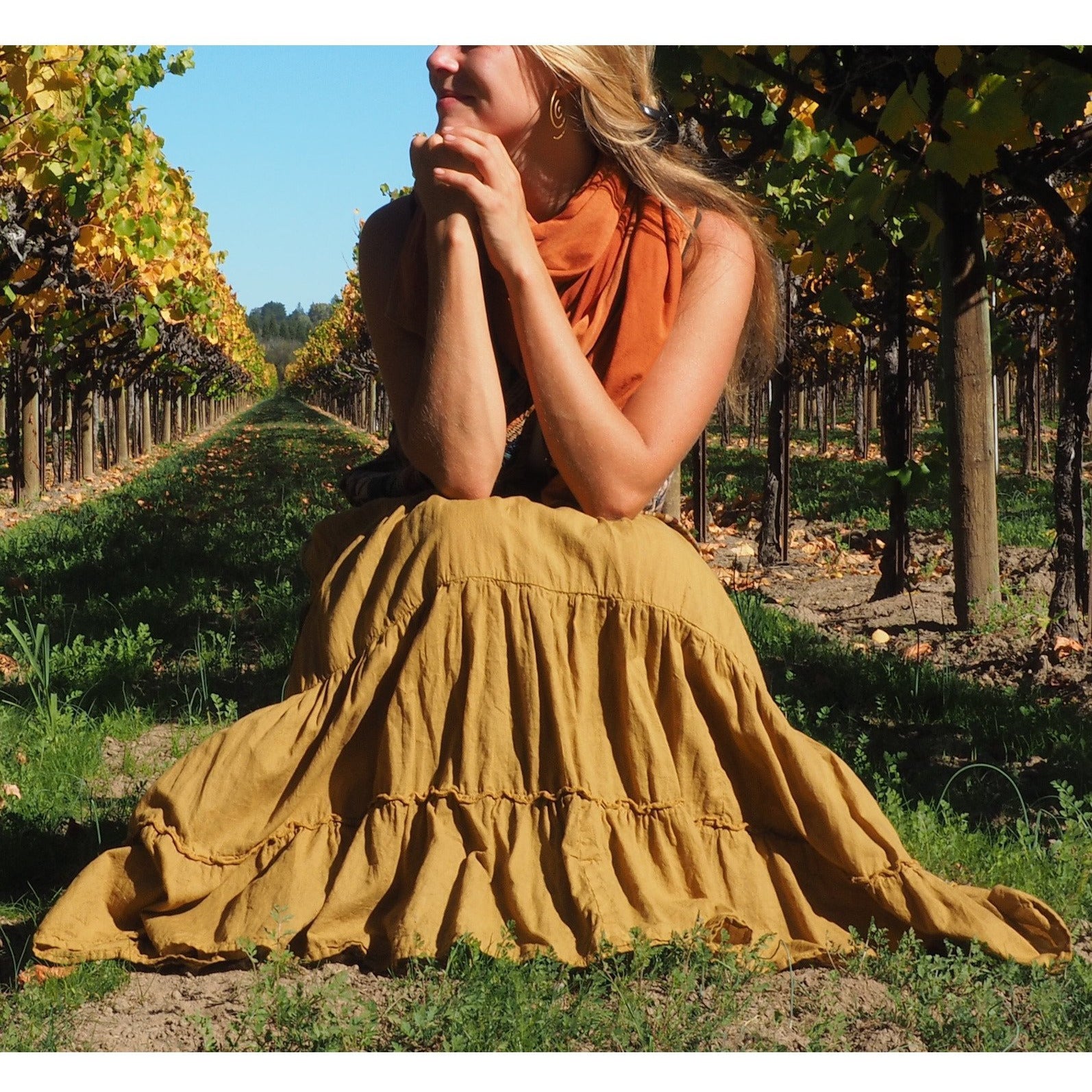 Elegant Tiered Maxi Skirt with Pockets - Flowy Long Skirt for Women | Perfect for Beach, Vacation, and Summer Outfits