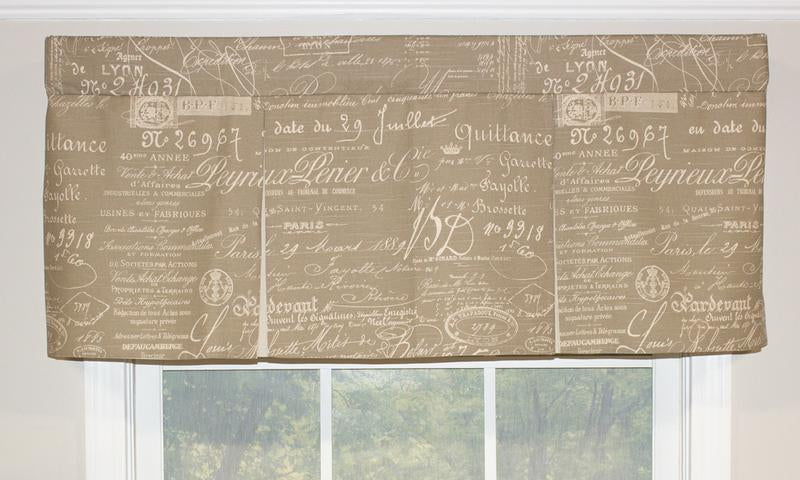 Elegant Document Pleated Straight Valance - Premium Window Treatment for Living Room, Bedroom & Office Decor - Blackout Curtain Top for Enhanced Privacy & Style
