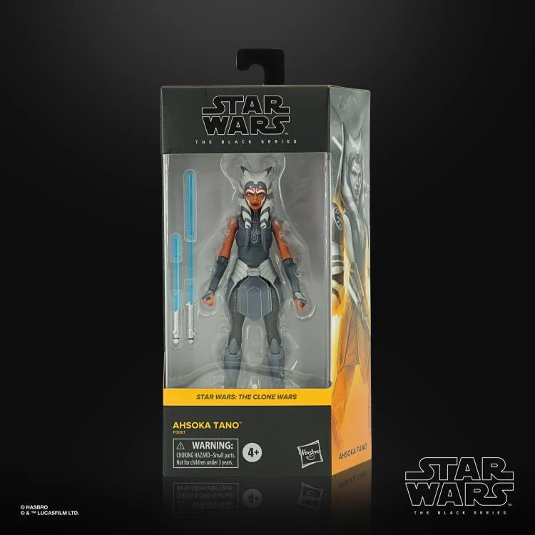 Star Wars The Black Series Ahsoka Tano 6-Inch Action Figure - Clone Wars Collectible for Display & Role Play Scenes