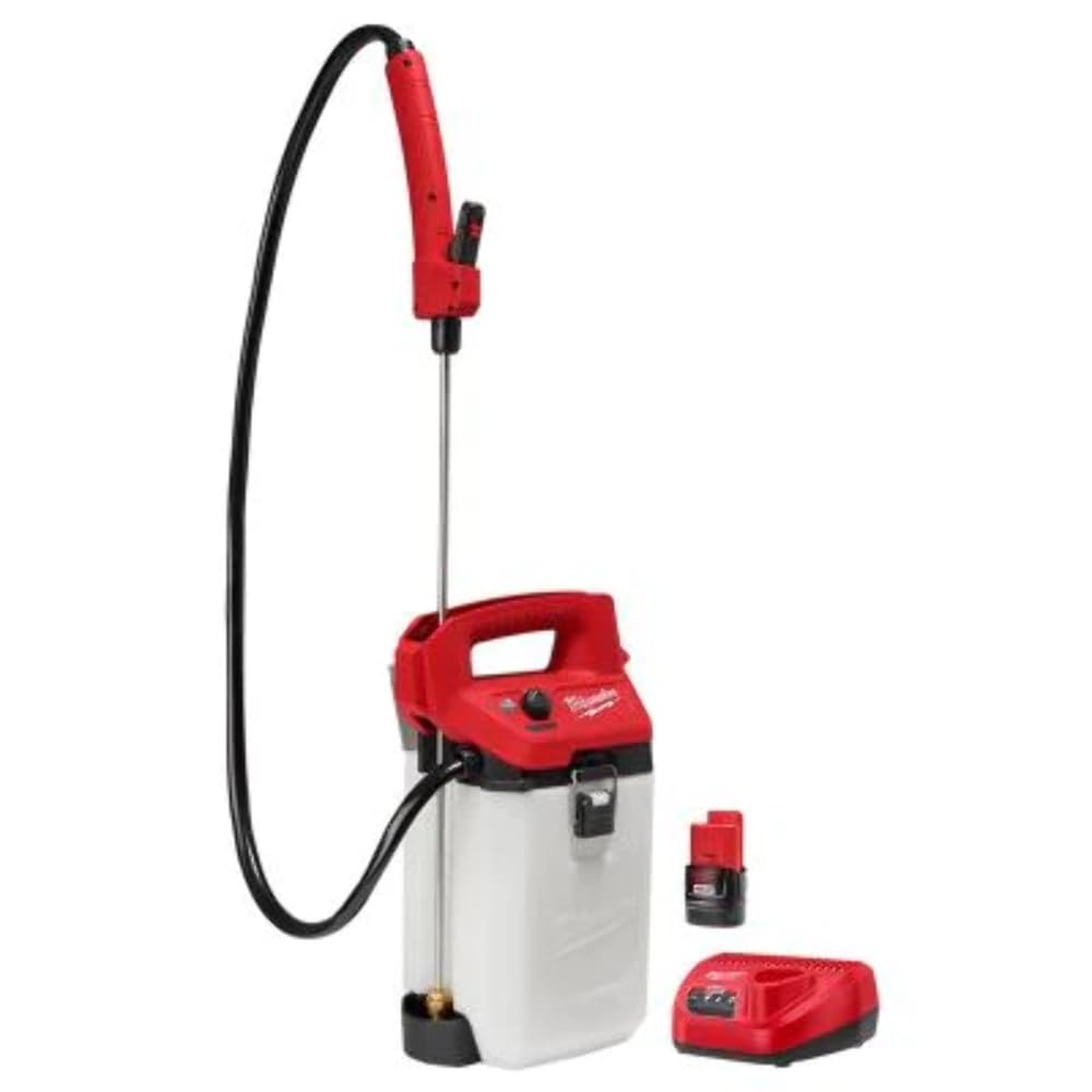 Milwaukee M18 2-Gallon Chemical Sprayer Kit (2528-21G2) - Professional Backpack Sprayer for Lawn Care, Pest Control & Agricultural Use