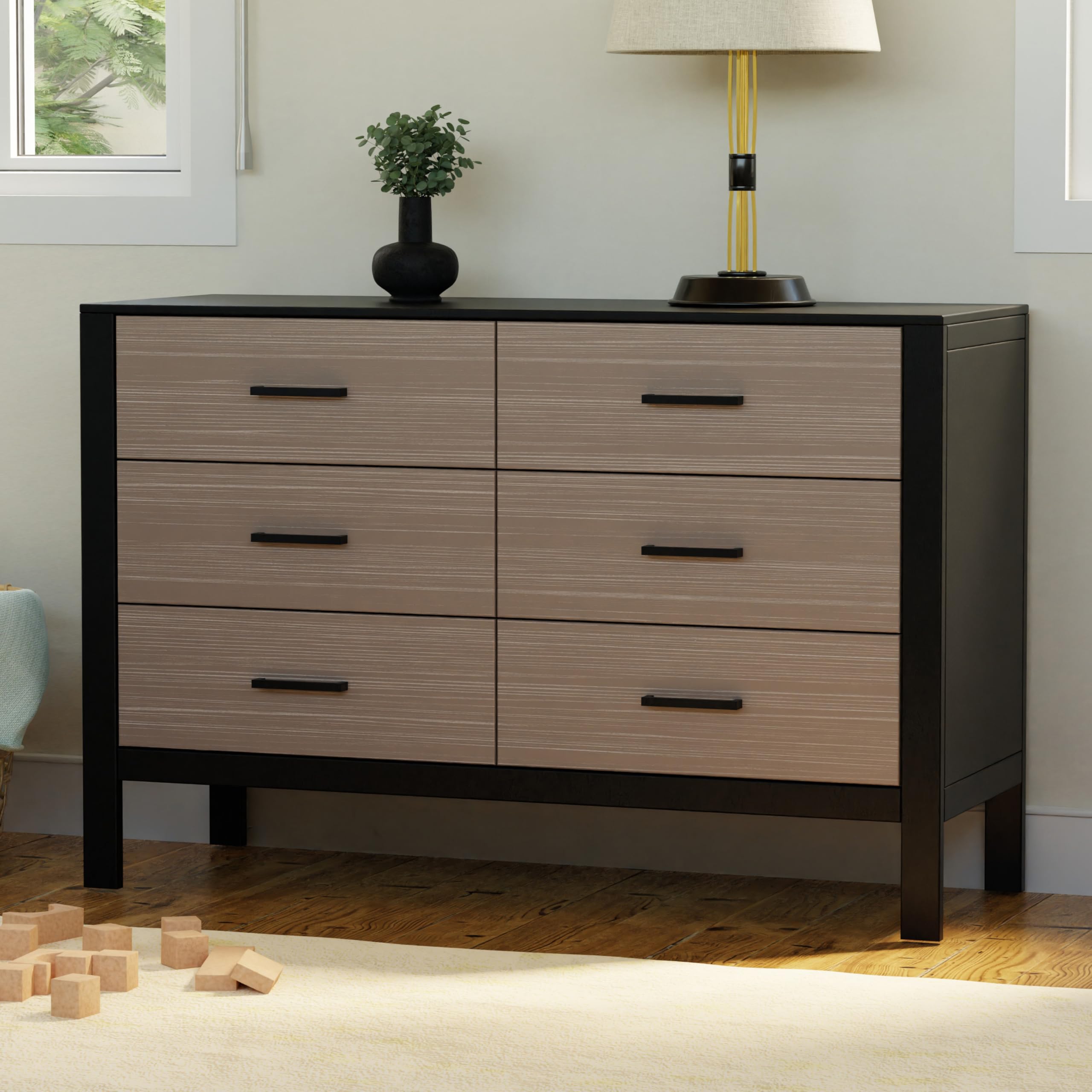 DaVinci Kalani 3-Drawer White Dresser - Modern Nursery & Kids Room Storage Furniture for Bedroom Organization