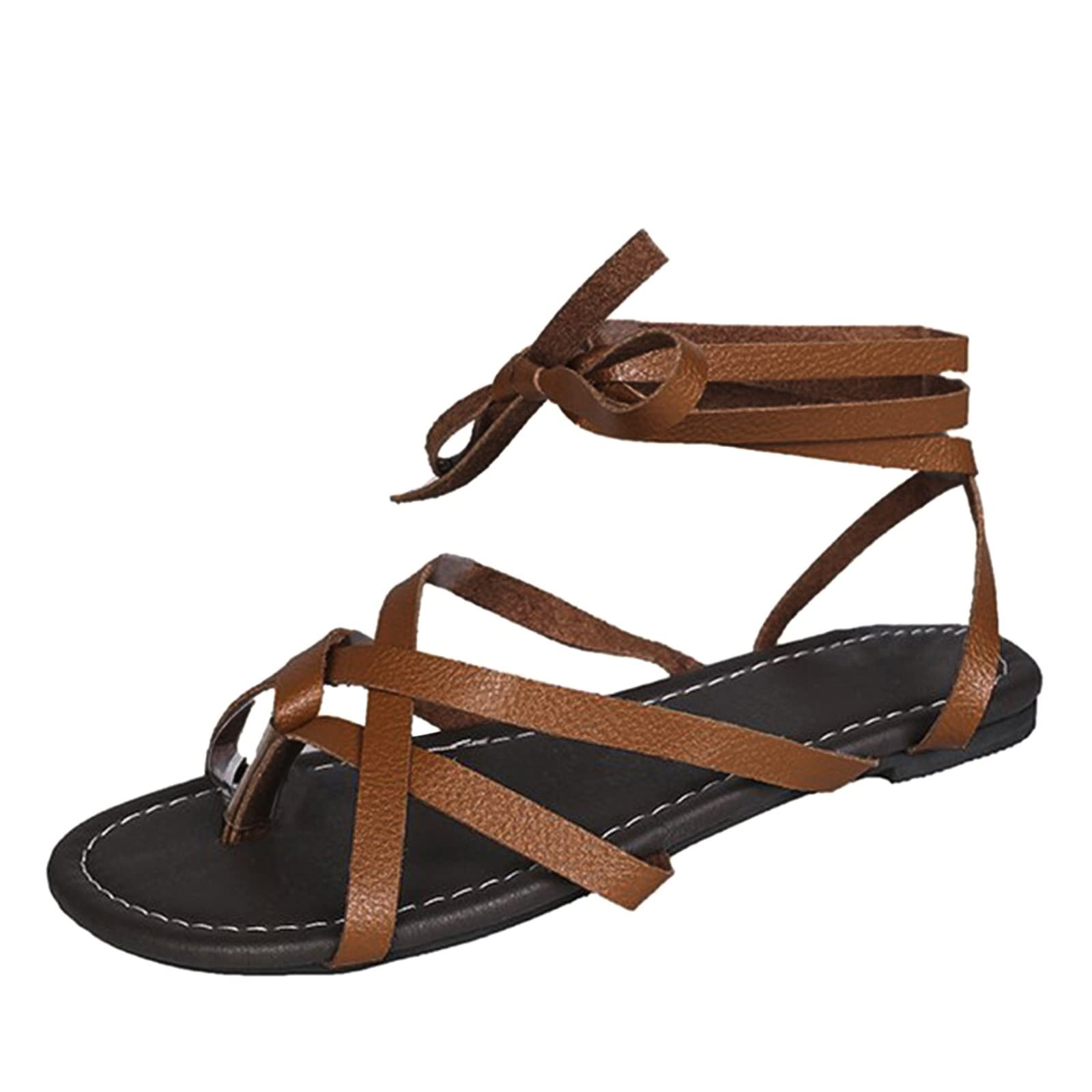 Lightweight Flat Fashion Strap Spring Style Casual Sandals | Summer Roman Women Buckle Sandals for Women | Perfect for Beach, Vacation & Everyday Wear