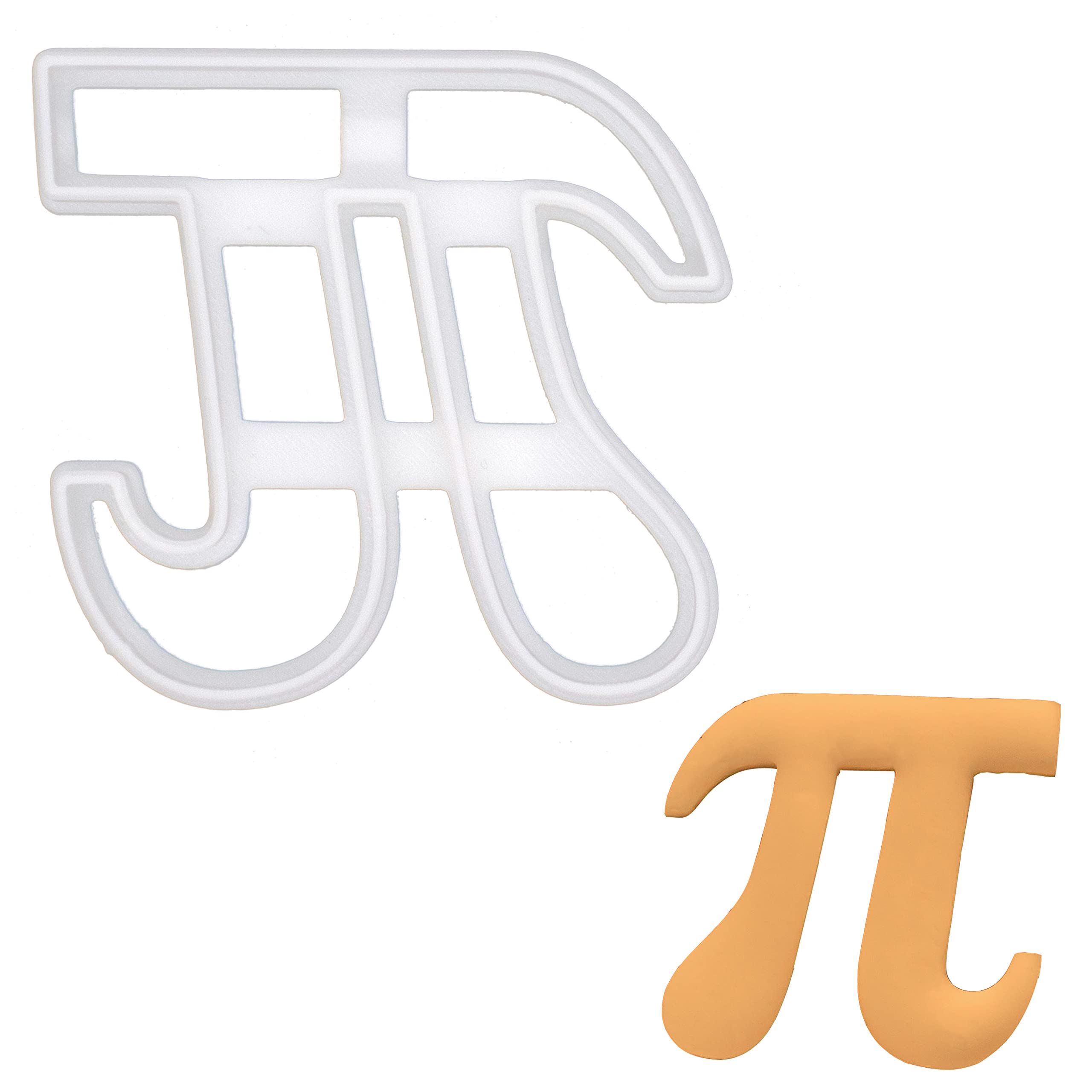 Bakerlogy Small Pi Symbol Cookie Cutter - 1 Piece Stainless Steel Baking Tool for Math-Themed Cookies, Pi Day Celebrations & Educational Baking Activities