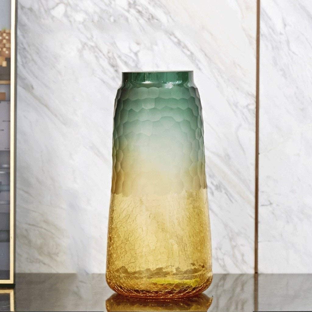 Modern Minimalist Glass Vase - Transparent Nordic Style Home Decor for Living Room & Dining Room | Elegant Flower Arrangement Centerpiece | Perfect for Dried Flowers, Wedding Decor & Luxury Interior Design