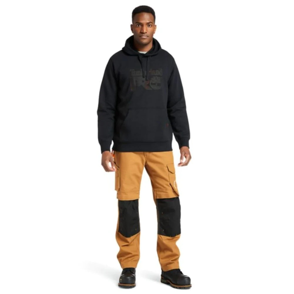 Timberland PRO Hood Honcho Textured Graphic Hoodie Sweatshirt for Men | Comfortable Pullover with Stylish Design | Perfect for Outdoor Work, Casual Wear & Street Fashion