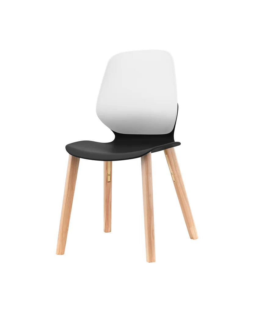KALEIDO TIMBER 4 Leg Wooden Chair - Solid Wood Dining Chair for Kitchen, Restaurant & Home Decor