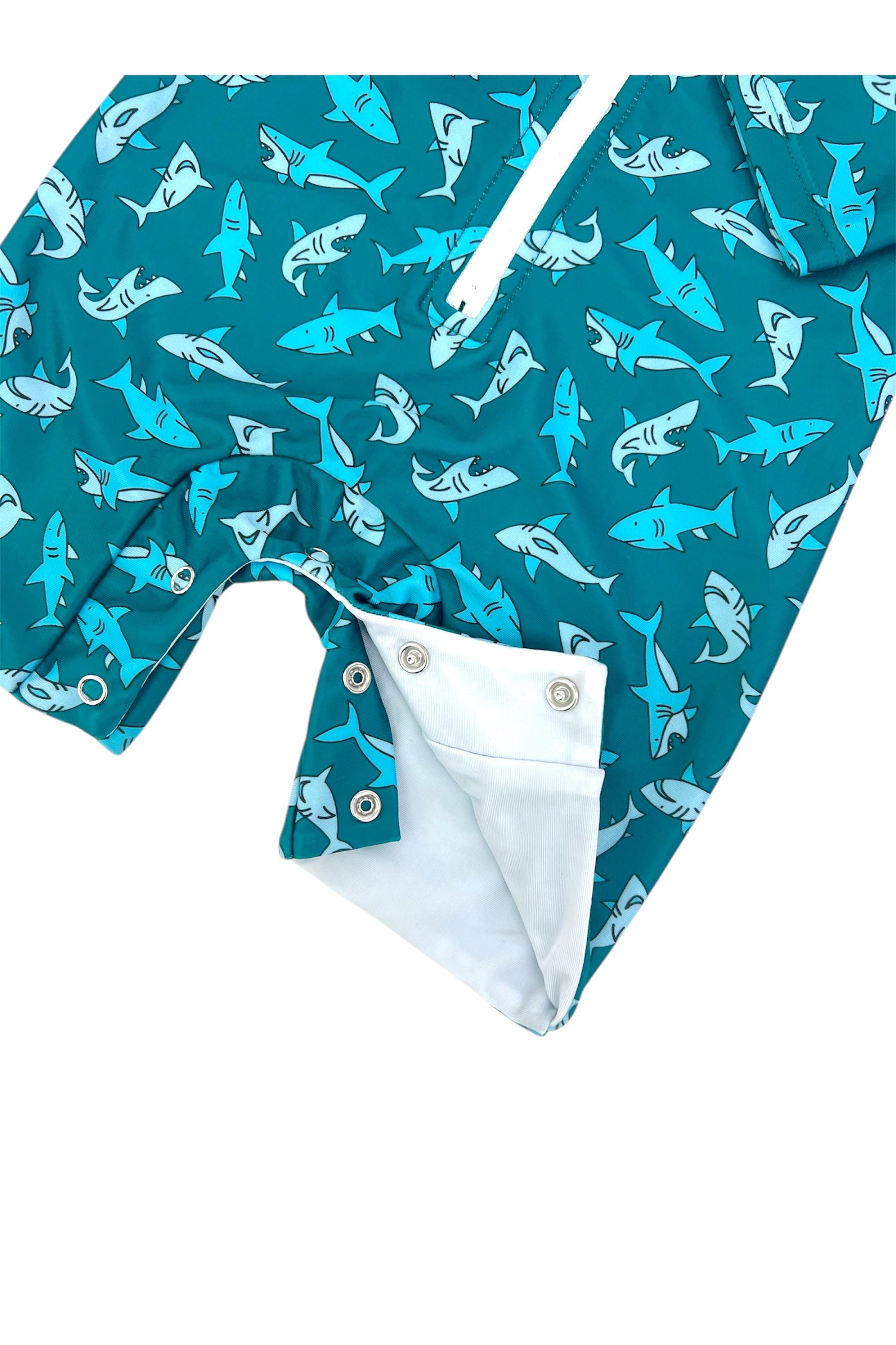 Baya Baby Swimsuit with Shark Design - UV Protection Swimwear for Toddlers & Infants - Perfect for Beach, Pool & Summer Water Play