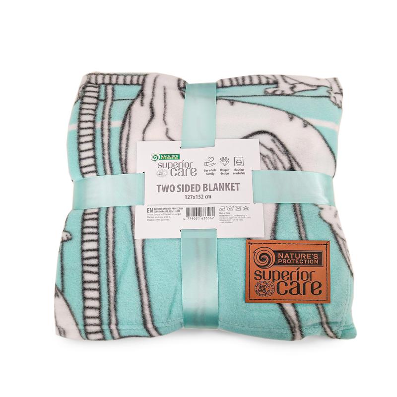 Premium 2-Sided Pet Blanket for Dogs & Cats - Soft, Warm & Cozy Fleece Throw - Mint Green - Perfect for Cuddling, Sofa, Bed & Travel Use