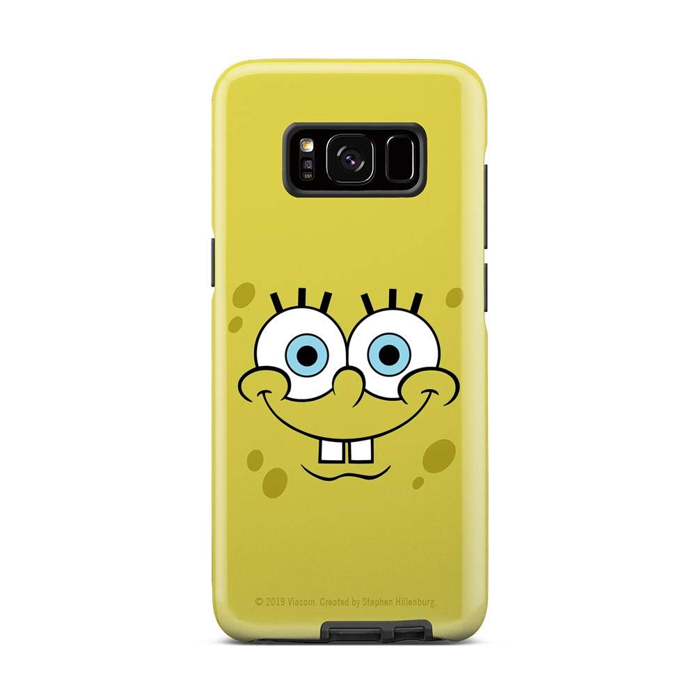 SpongeBob SquarePants Happy Face Phone Case for iPhone & Samsung - Cute Cartoon Character Protective Cover - Perfect Gift for Kids & Fans - Use at School, Work, or Travel