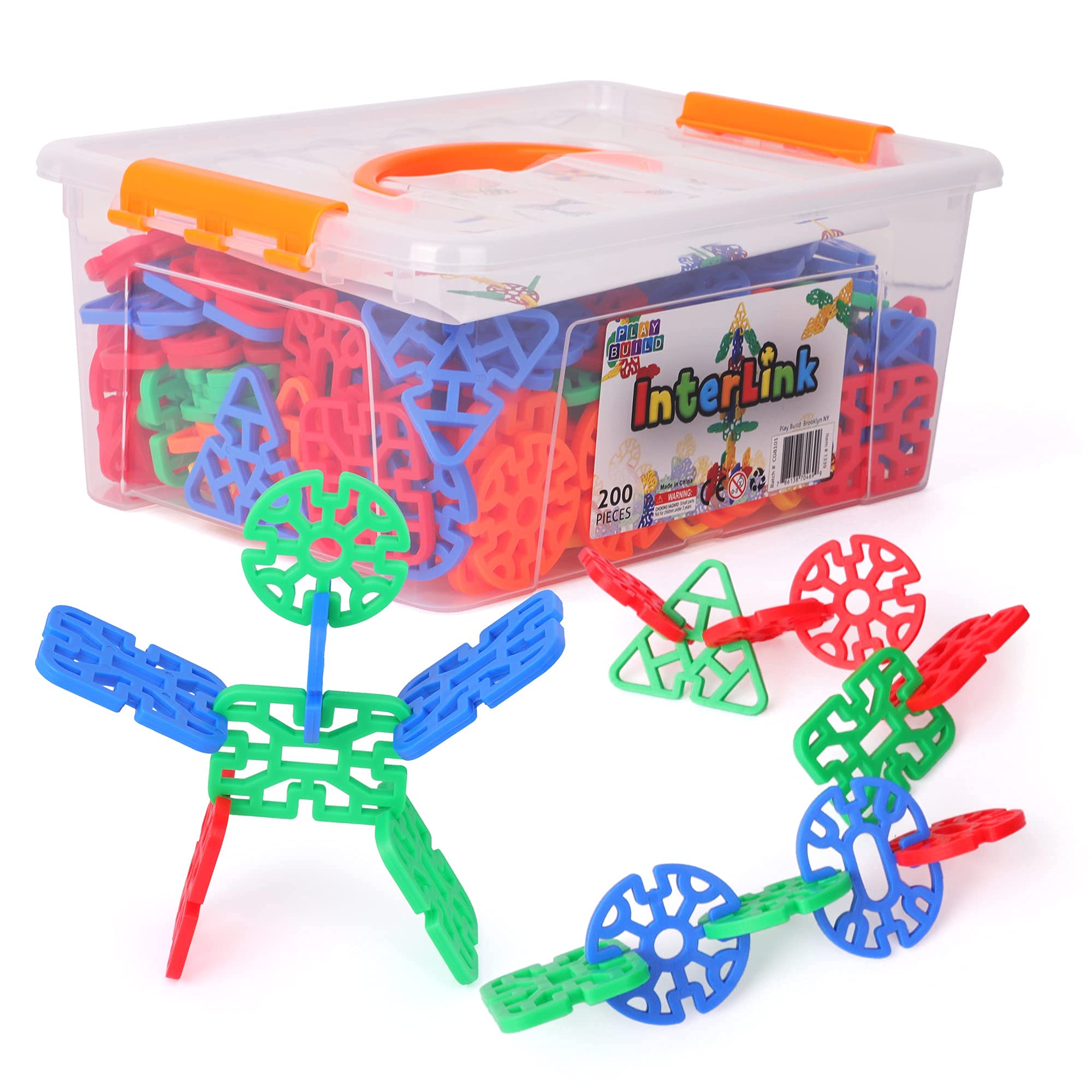 Interlinks Connector STEM Building Toys for Kids Ages 3+ | Creative Interlocking Construction Set for Boys & Girls | Educational Toddler Learning Toys | Perfect for Classroom, Birthday Gifts & Family Playtime