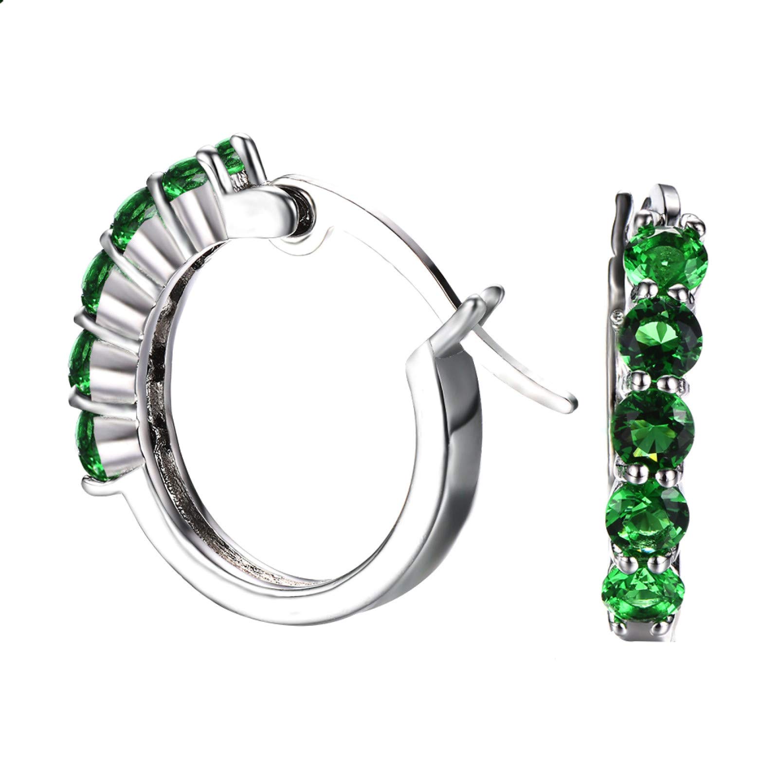 Heaven2017 Women's Round Plated Clip-On Earrings – Mini Stud Earrings with Drop Pendants for Women & Girls | Perfect Birthday & Christmas Gifts | Great for Parties, Weddings & Everyday Wear