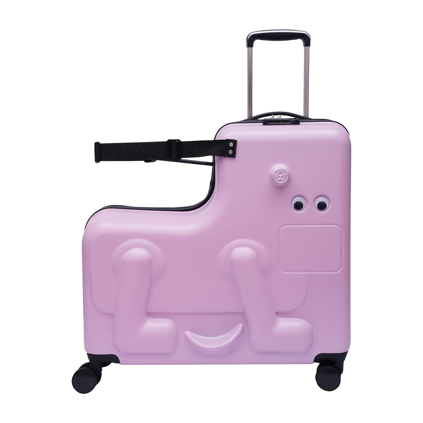 24 Inch Kids Ride-On Suitcase with Universal Wheels - Portable Children's Trolley Luggage, Waterproof Carry-On for Air Travel - Perfect Gift for Boys & Girls Ages 4-12 - Ideal for Family Vacations, School Trips & Airplane Adventures