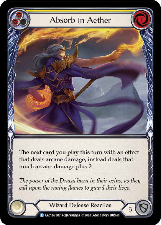 Aether Absorb (Yellow) - Arcane Rising Unlimited MTG Card - U ARC124 - Perfect for MTG Deck Building & Collecting