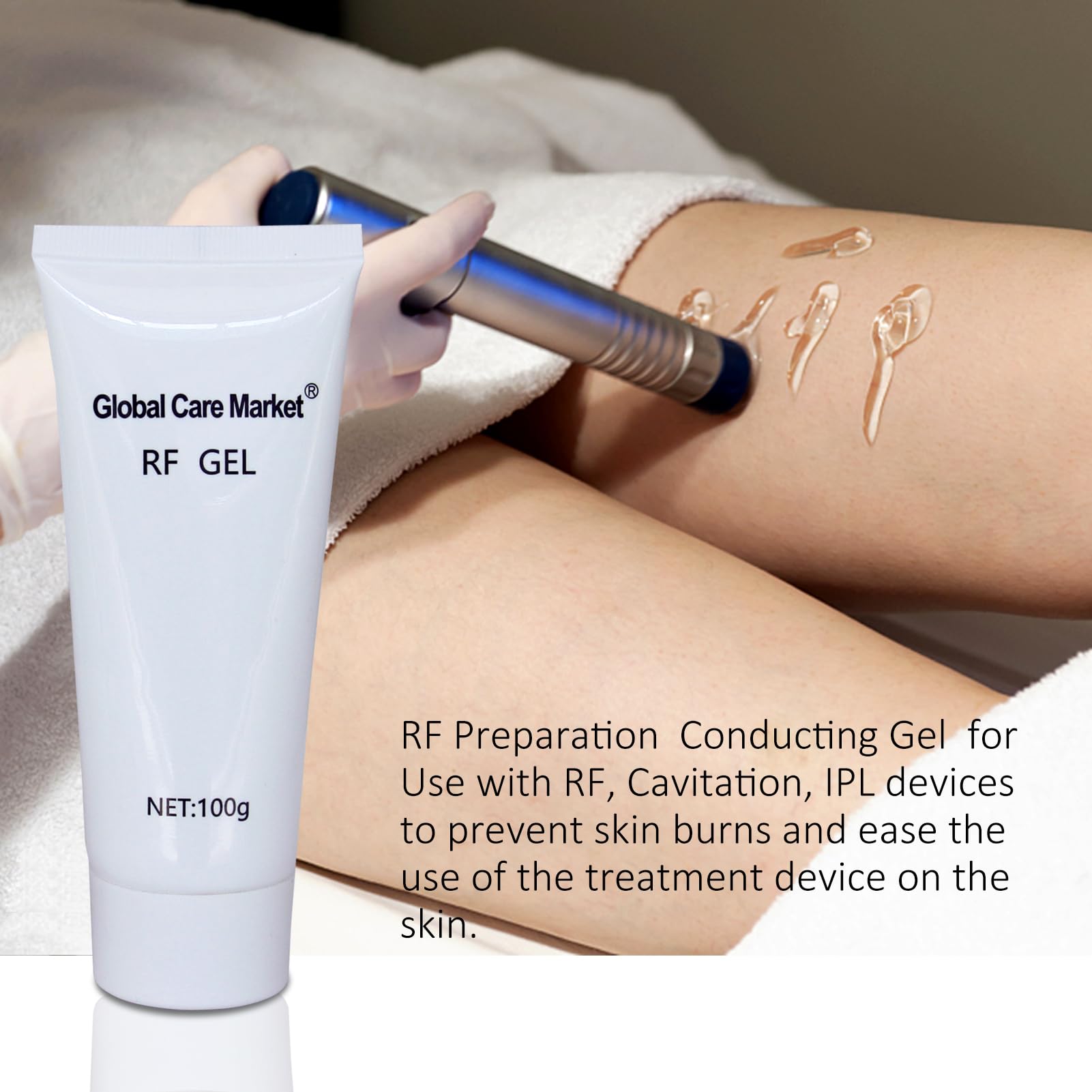 RF Gel (2 Pack) – Skin Cooling & Conducting Gel for RF Face Lifting, Skin Tightening & Beauty Devices | Perfect for Home Spa & Professional Treatments