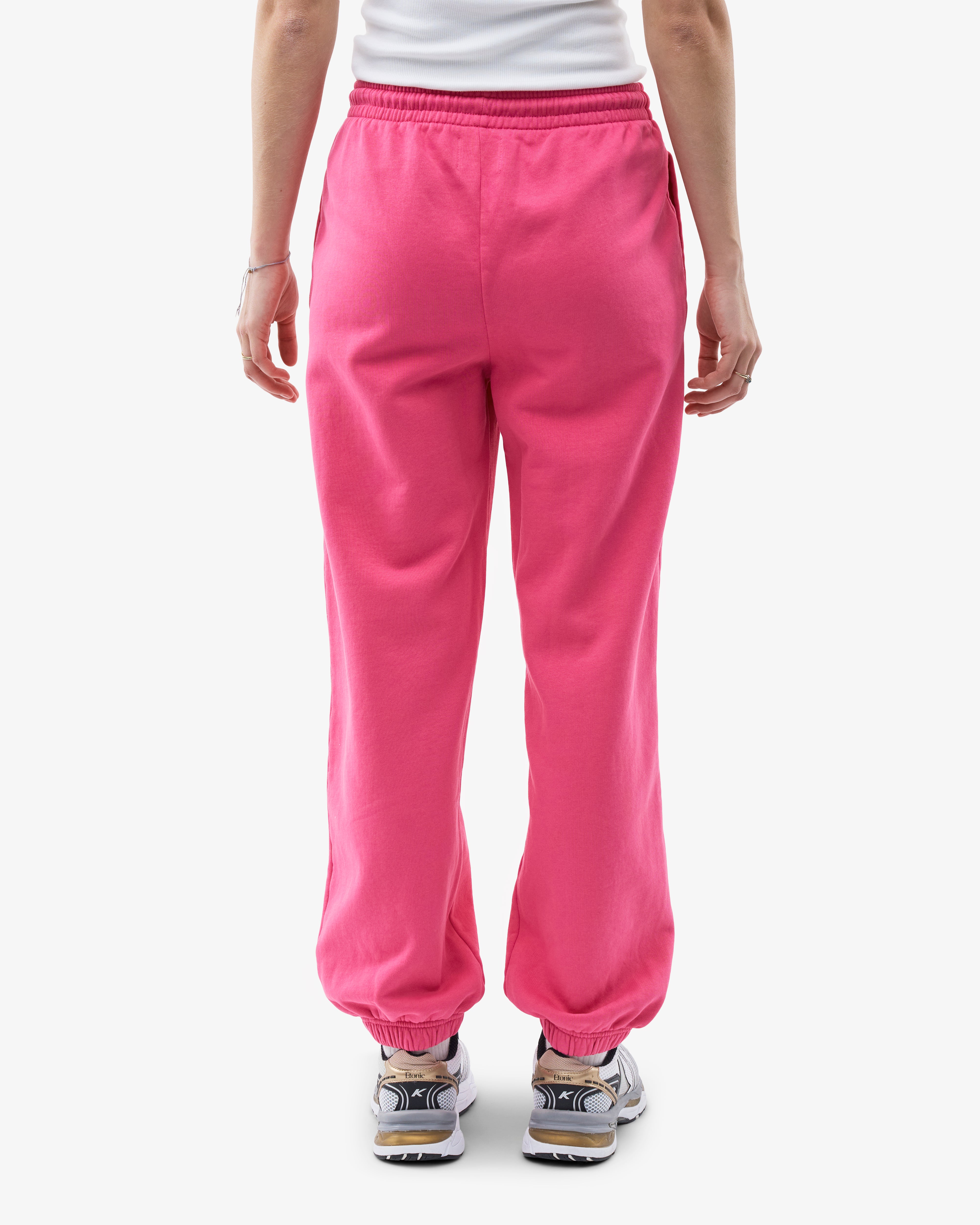 Organic Relaxed Sweatpants for Women - Soft Cotton Lounge Pants in Bubblegum Pink | Perfect for Yoga, Home Relaxation & Casual Wear