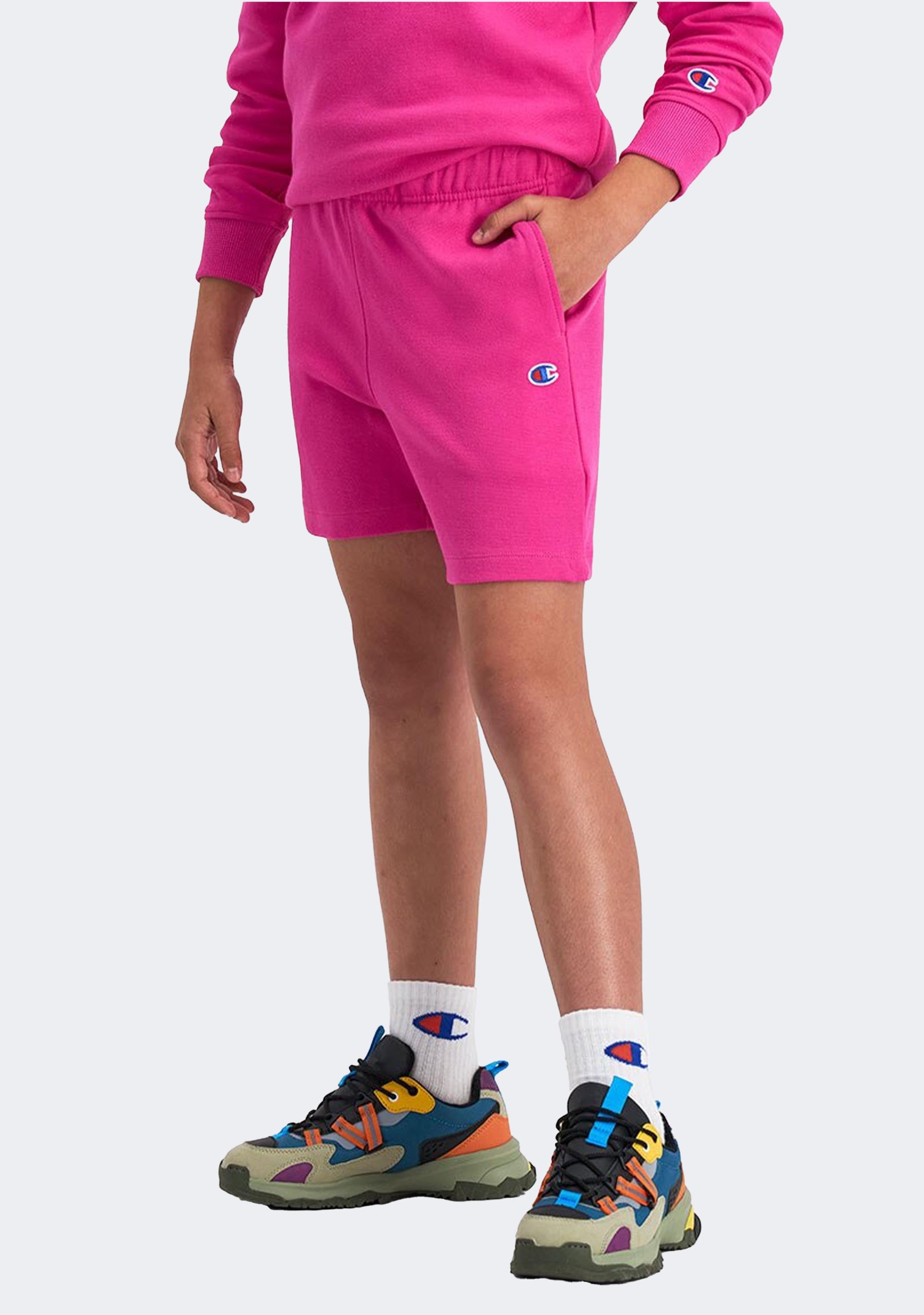 Champion Kids' Rochester Base Shorts - Comfortable Cotton Athletic Shorts for Boys & Girls - Perfect for Sports, Play & Everyday Wear