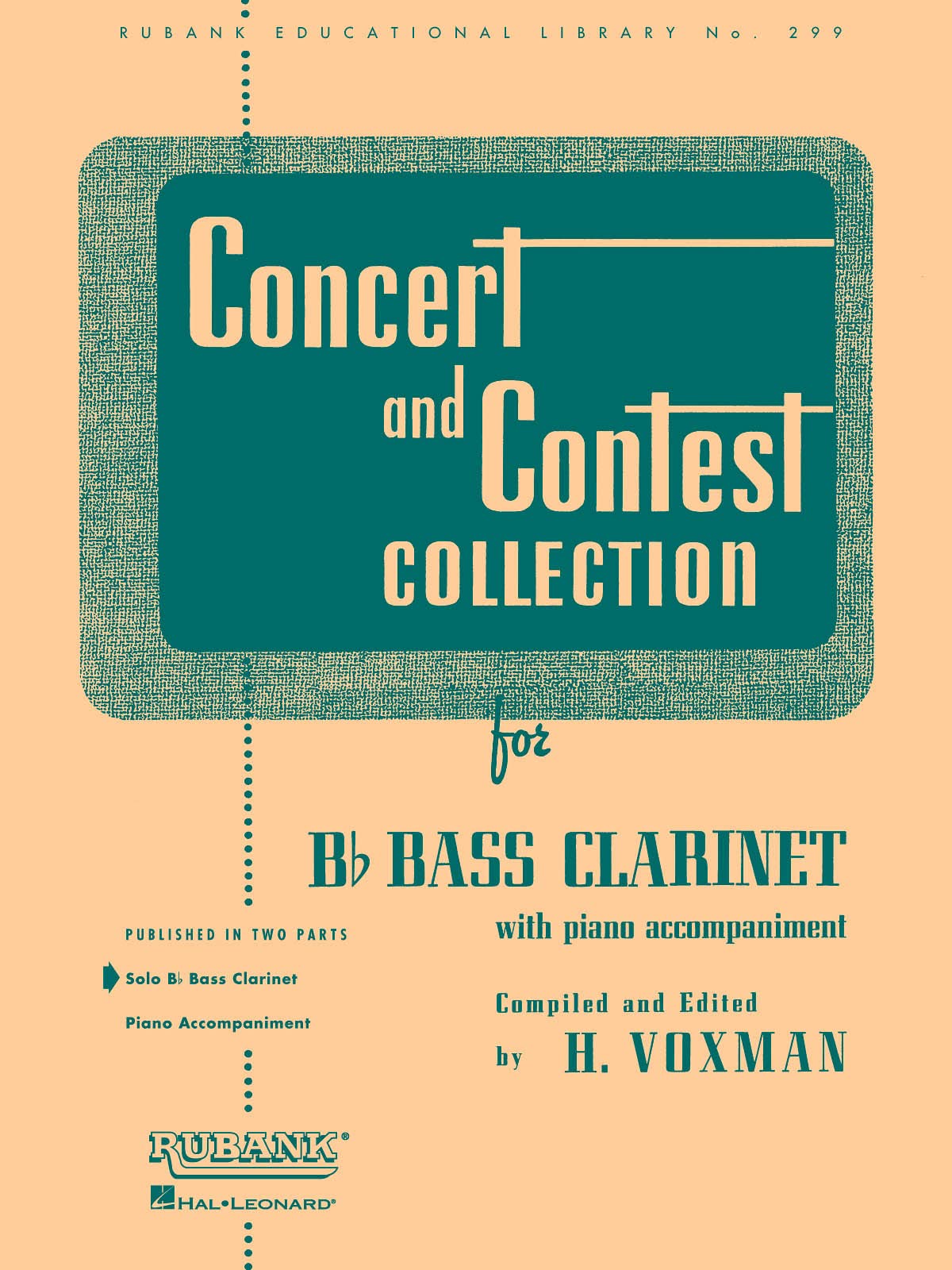 Rubank Educational Library B Flat Bass Clarinet Solo Sheet Music - Concert & Contest Collection (No. 299) | Perfect for Performances, Auditions & Music Practice