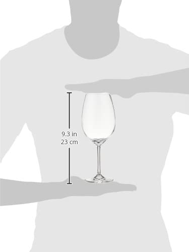 Premium Schott Zwiesel Ivento 16.9oz (480ml) Red Wine Glasses - Set of 6 Crystal Stemware for Wine Tasting & Fine Dining | Elegant Glassware for Parties, Gifts & Home Entertaining