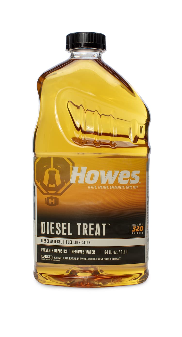 Howes Diesel Treat 64-Oz Anti-Gel & Diesel Fuel Lubricator (6-Pack) - Prevents Fuel Gelling in Cold Weather & Improves Engine Performance for Trucks, Tractors & Heavy Equipment