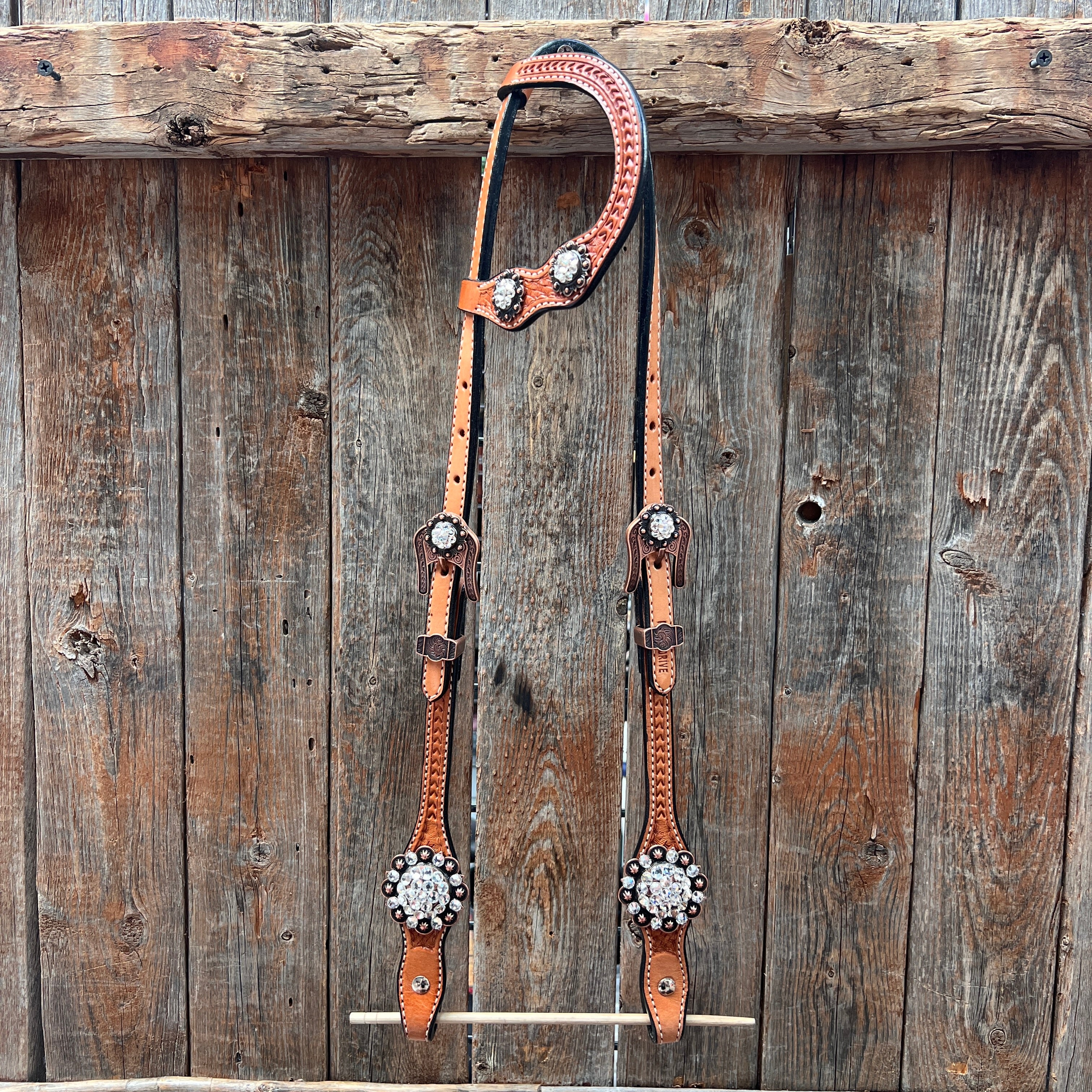 One Ear Headstall / Bridle #OE201 - Durable Horse Bridle for Western Riding, Training & Show - Comfortable Leather Headgear for Equestrian Sports