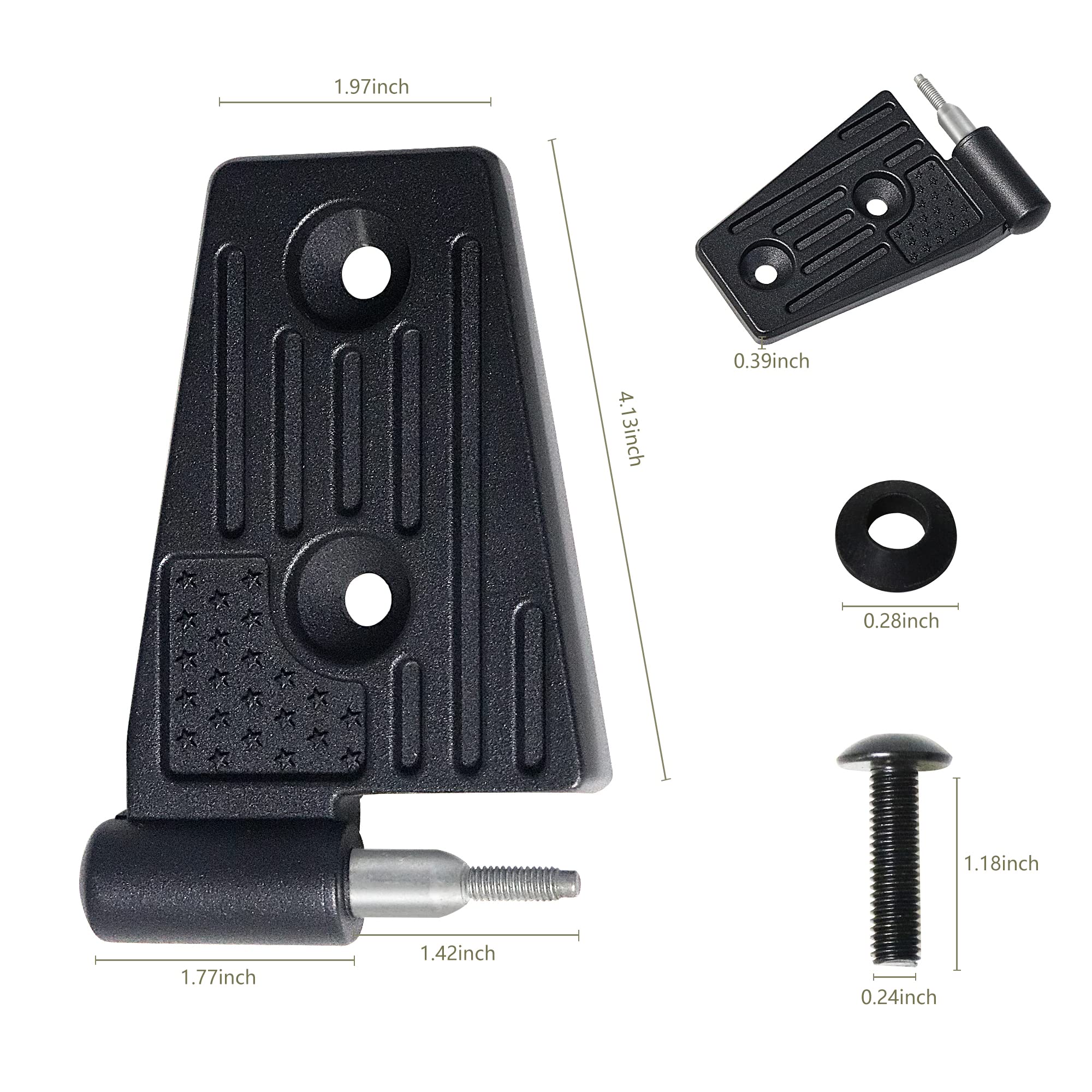 **Jeep Wrangler JK JKU Door Hinges (2007-2018) - OEM Replacement Hinge Sleeve Kit - 8-Piece Black Aluminum for Rubicon, Sahara, Sport - Perfect for Off-Roading & Daily Driving**