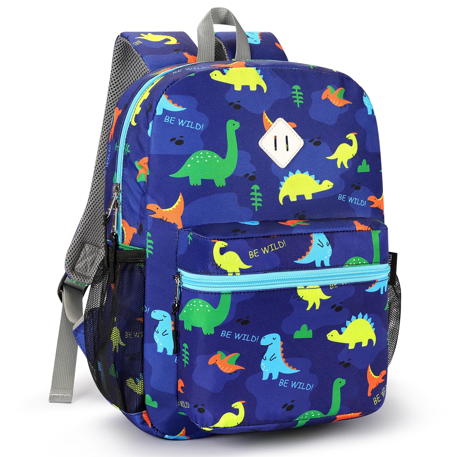 **Dinosaur Backpack for Boys 4-8 Years - 15 Inch Kids School Backpack for Elementary & Kindergarten - Lightweight & Durable STEAMEDBUN Backpack - Perfect for School, Travel & Daily Use**
