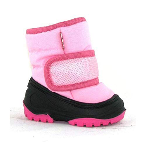 Alisa Kids Olaf Milk Pink Baby Toddler Winter Boots -25°F Warm Snow Boots for Girls & Boys | Waterproof Non-Slip Winter Shoes for Outdoor Play, School & Snow Day Activities | Made in Europe