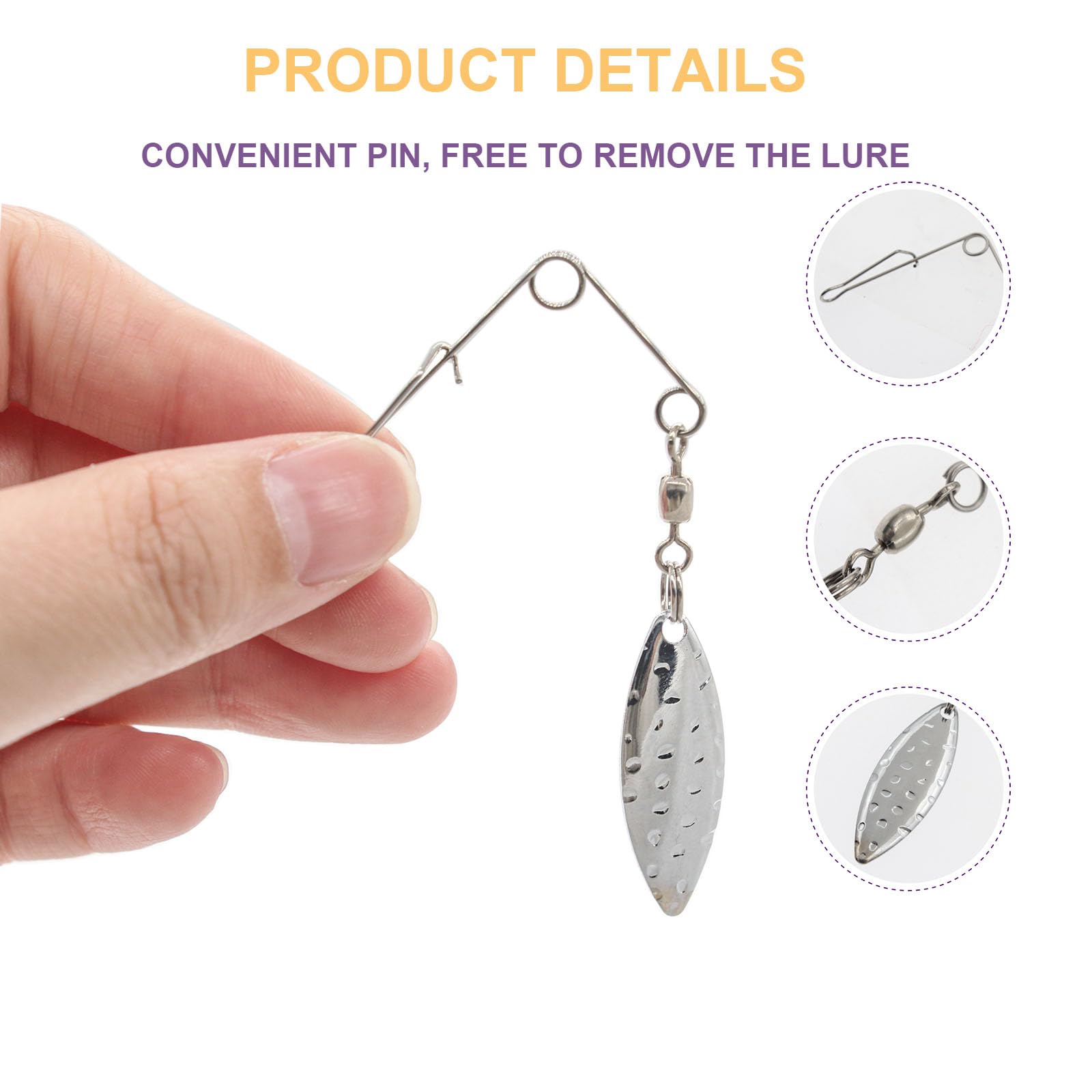 50PCS Fishing Spinner Blades Kit - Colorado Blades, Smooth Spoons & Replacement Parts for Bass Fishing Lures | DIY Spinnerbait Making Accessories | Perfect for Freshwater & Saltwater Fishing Trips