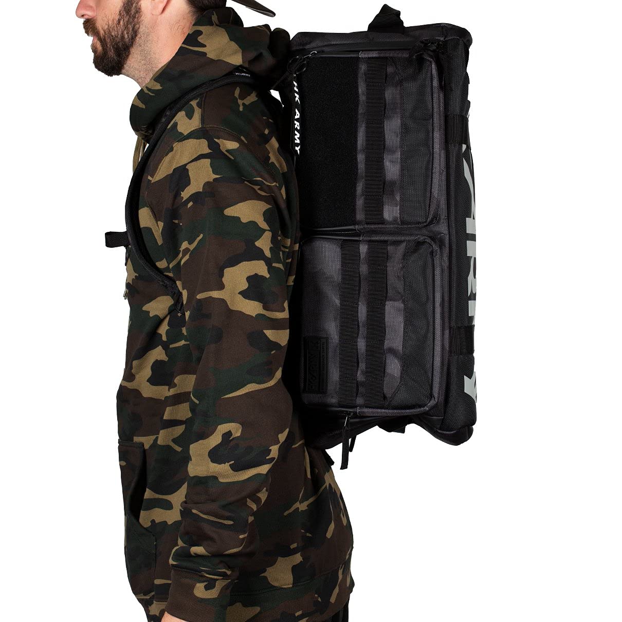 HK Army Expand Backpack Paintball Gear Bag - Shroud Blackout | Durable Paintball Equipment for Tournaments & Outdoor Games | Perfect for Paintball Players & Airsoft Enthusiasts