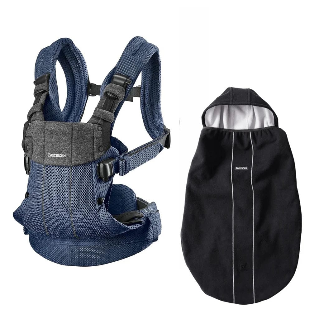 Baby Bjorn Baby Carrier Harmony 3D Mesh - Ergonomic Infant Carrier with Free Windproof Cover - Perfect for Newborns, Hiking & Hands-Free Parenting