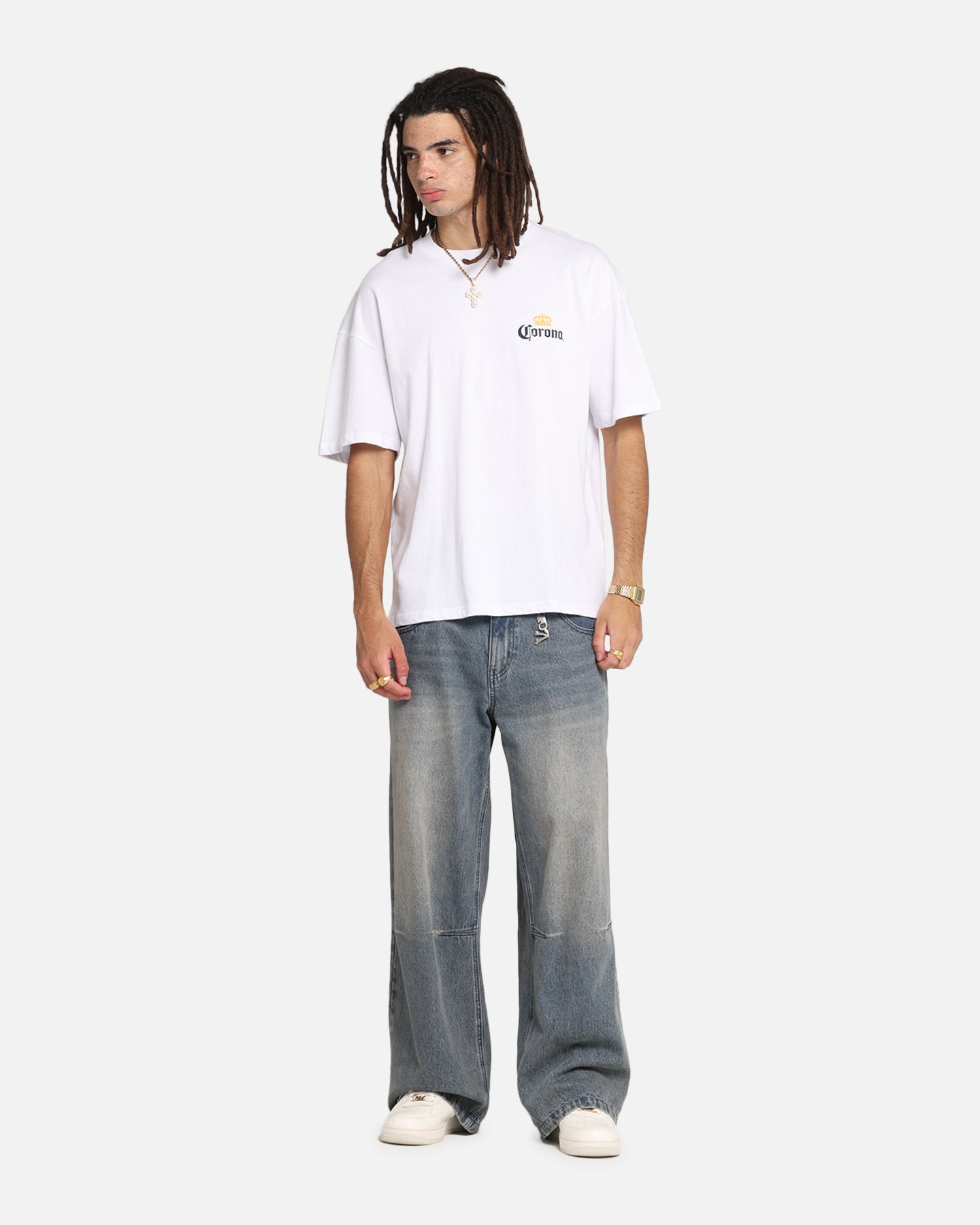 73 Studio Corona T-Shirt - Premium White Cotton Tee for Men & Women | Casual Wear, Street Style, Everyday Comfort