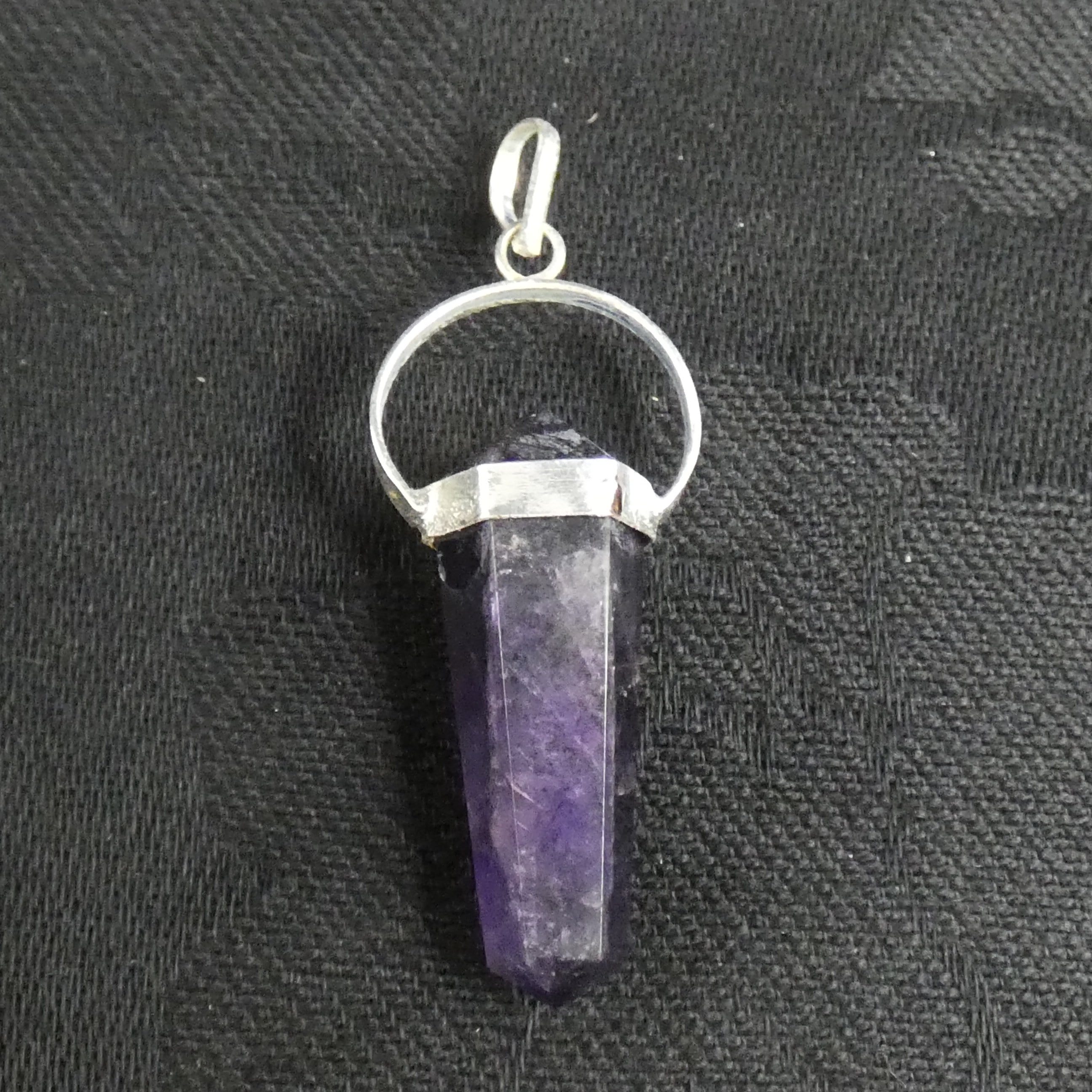 Natural Amethyst Double Terminated Point Pendant Necklace - Healing Crystal Jewelry for Meditation, Energy Balancing & Spiritual Gifts