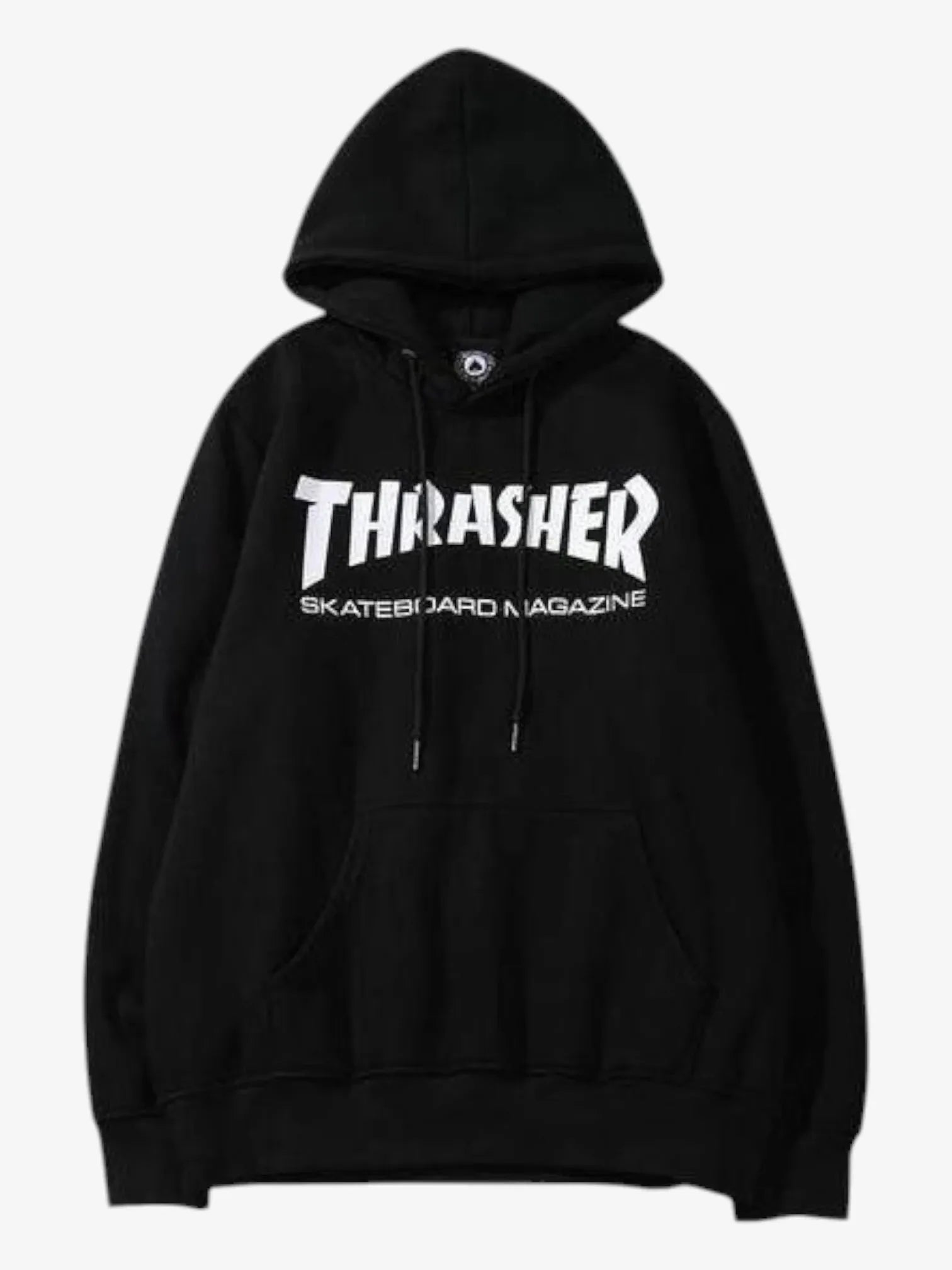 Thrasher Skate Magazine Hoodie for Kids - Black & White Pullover for Boys & Girls | Perfect for Skateboarding, Streetwear, and Casual Outfits