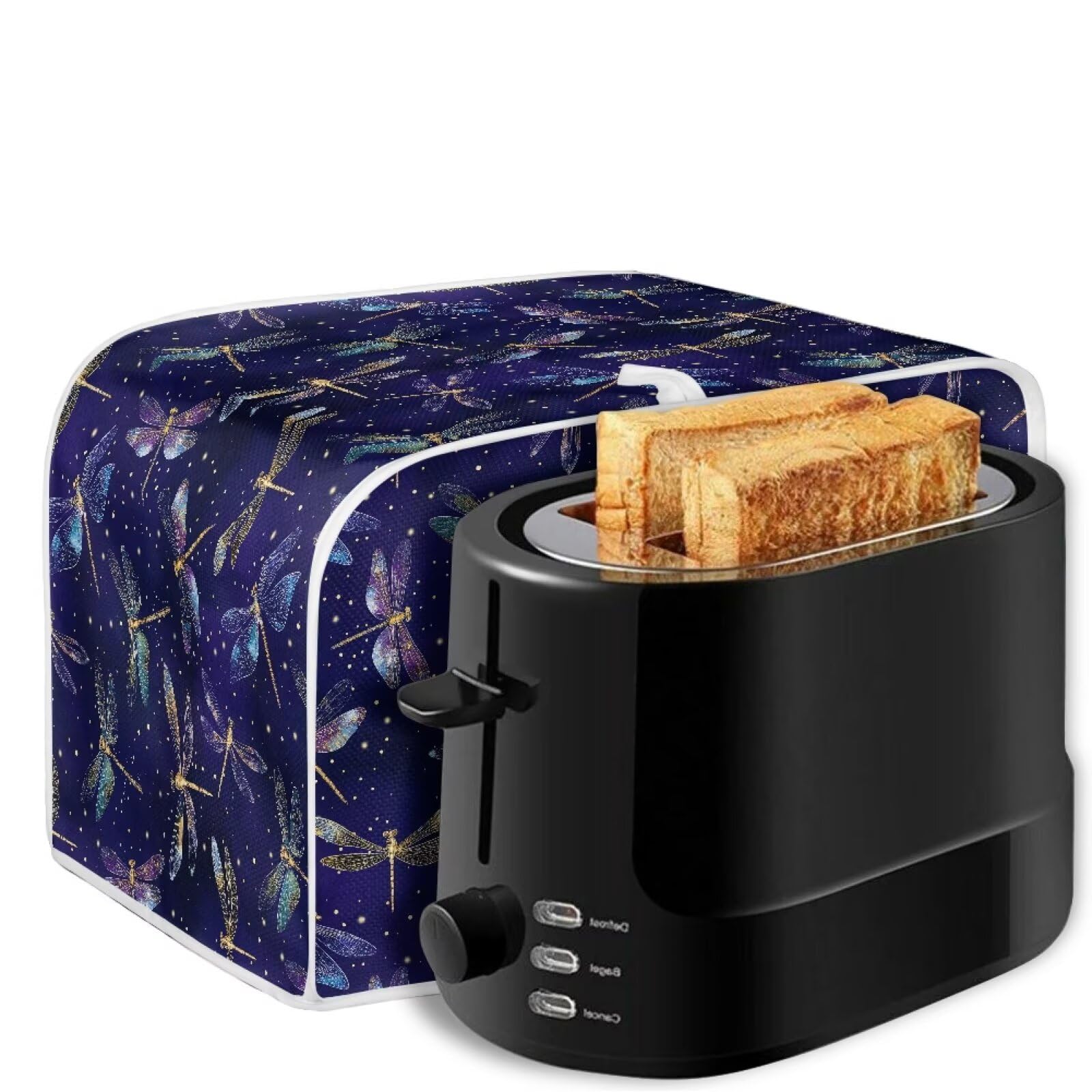 Dragonfly Print 2-Slice Toaster Cover - Waterproof & Dustproof Kitchen Appliance Protector for Bread Toaster Oven - Perfect for Home, Kitchen Decor & Small Appliance Protection