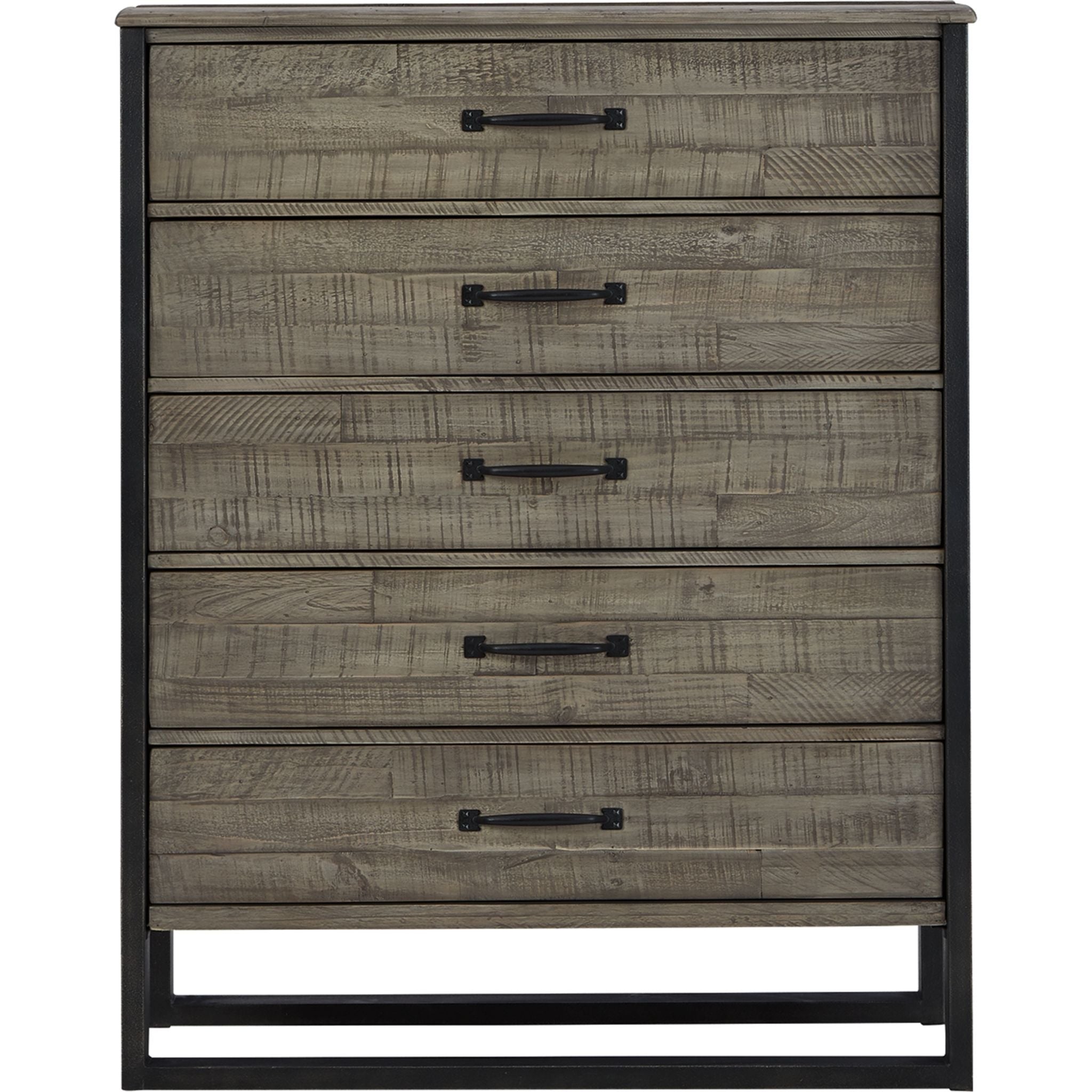 Brennagan Gray Wooden Storage Chest - Stylish Home Organization for Bedroom, Living Room & Nursery
