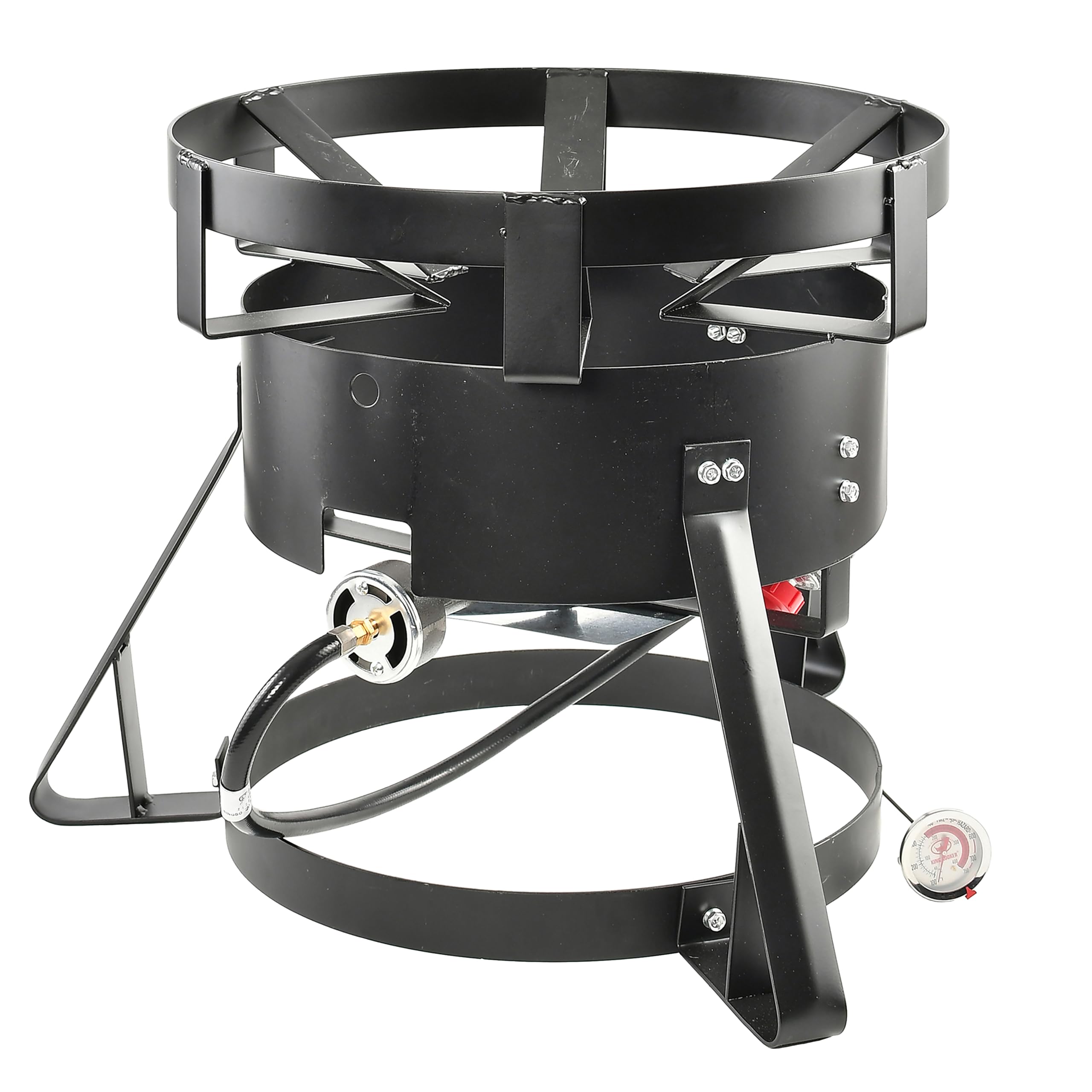 King Kooker 1700A Outdoor Gas Cooker - Heavy Duty Stainless Steel Burner for Camping, Tailgating & Backyard BBQs - Portable Propane Stove with High BTU Output