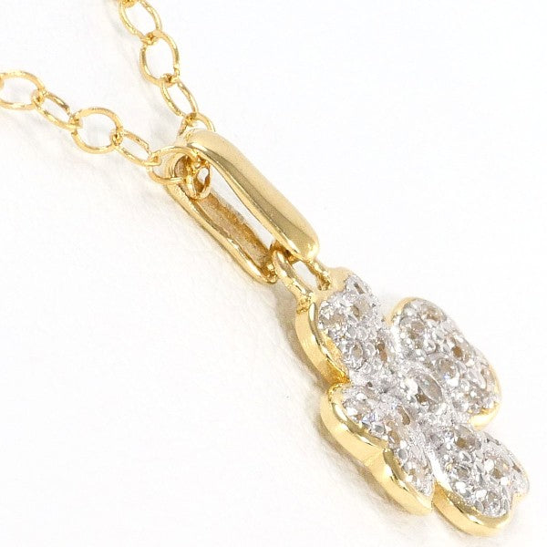 18K Yellow Gold & White Gold Zirconia Necklace for Women - Elegant Cubic Zirconia Pendant Jewelry Gift for Anniversary, Birthday, Valentine's Day & Special Occasions