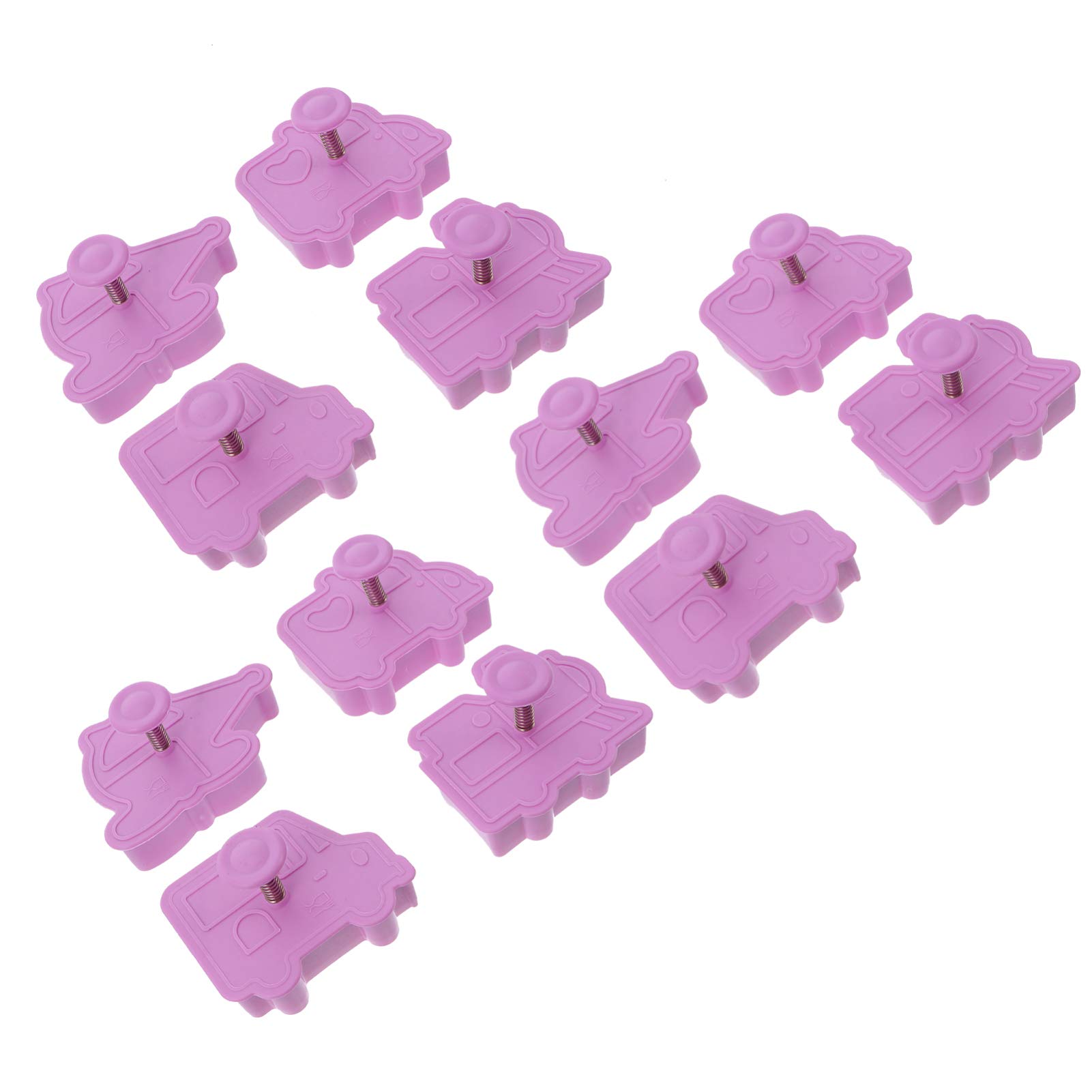 Premium Chocolate Biscuit Cookie Cutter Set - Fondant Molds, Plunger Cutters for DIY Baking, Cake Decorating & Candy Making - Ideal for Christmas Cookies, Birthday Cakes, and Party Desserts (Style A)
