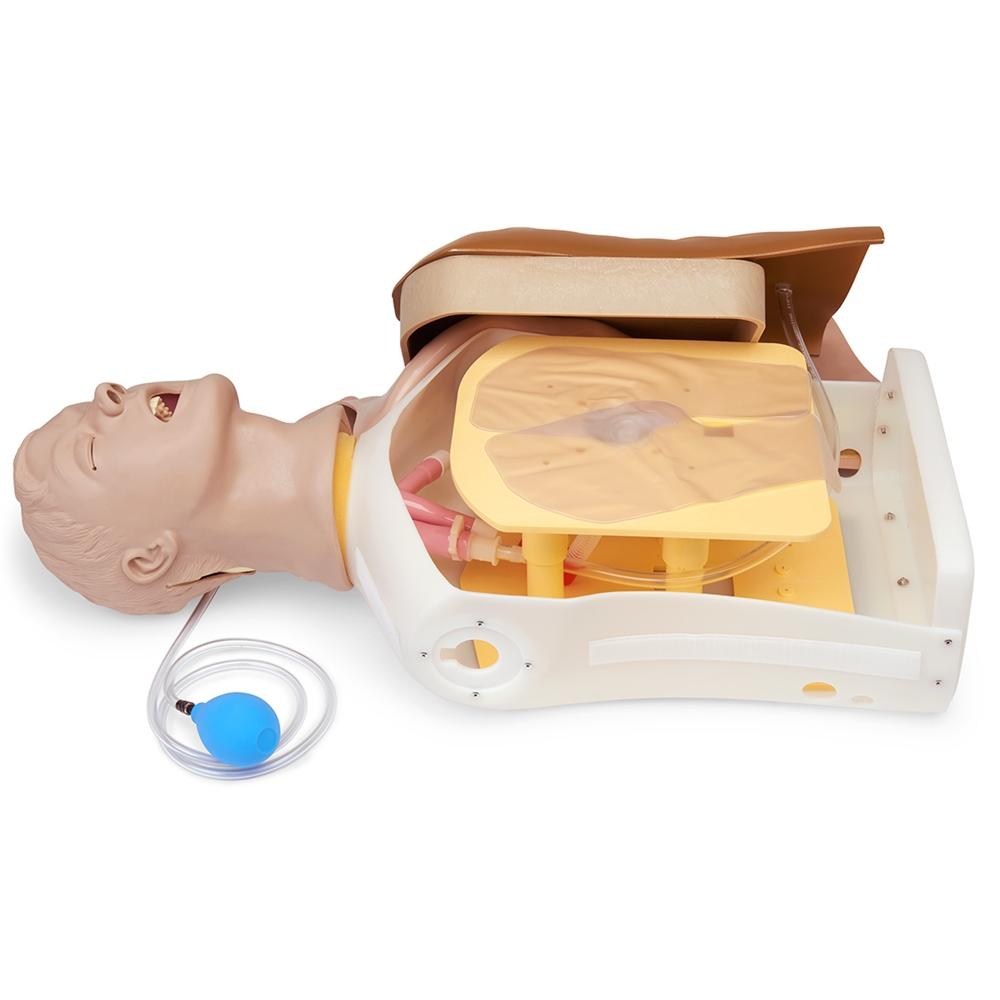Advanced Airway Larry Airway Management Trainer Torso - Realistic CPR Manikin for EMT, Paramedic & Nursing Training - Practice Intubation, Ventilation & Airway Management Techniques
