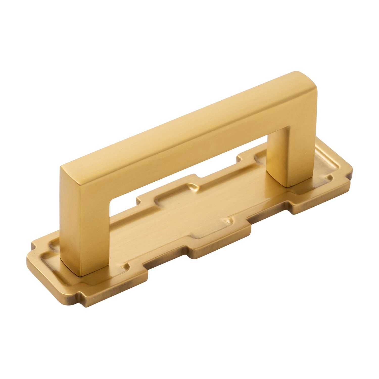 Brushed Golden Brass Coventry Pull 3 Inch Center to Center Cabinet Handle - Perfect for Kitchen Cabinets, Drawers & Furniture Hardware