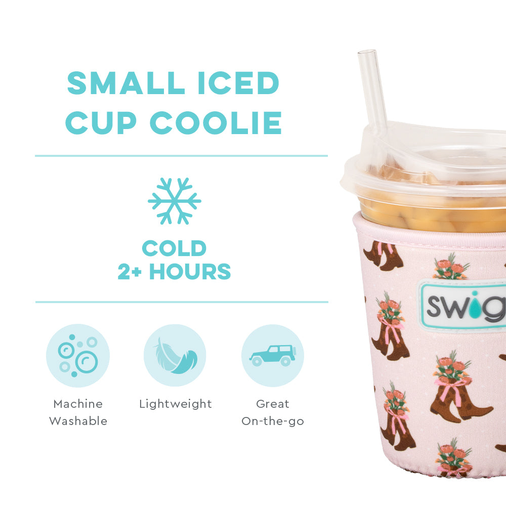 Cowgirl Coquette Small Iced Cup Coolie - Insulated Tumbler for Cold Drinks, Perfect for Summer, Parties, and Outdoor Adventures