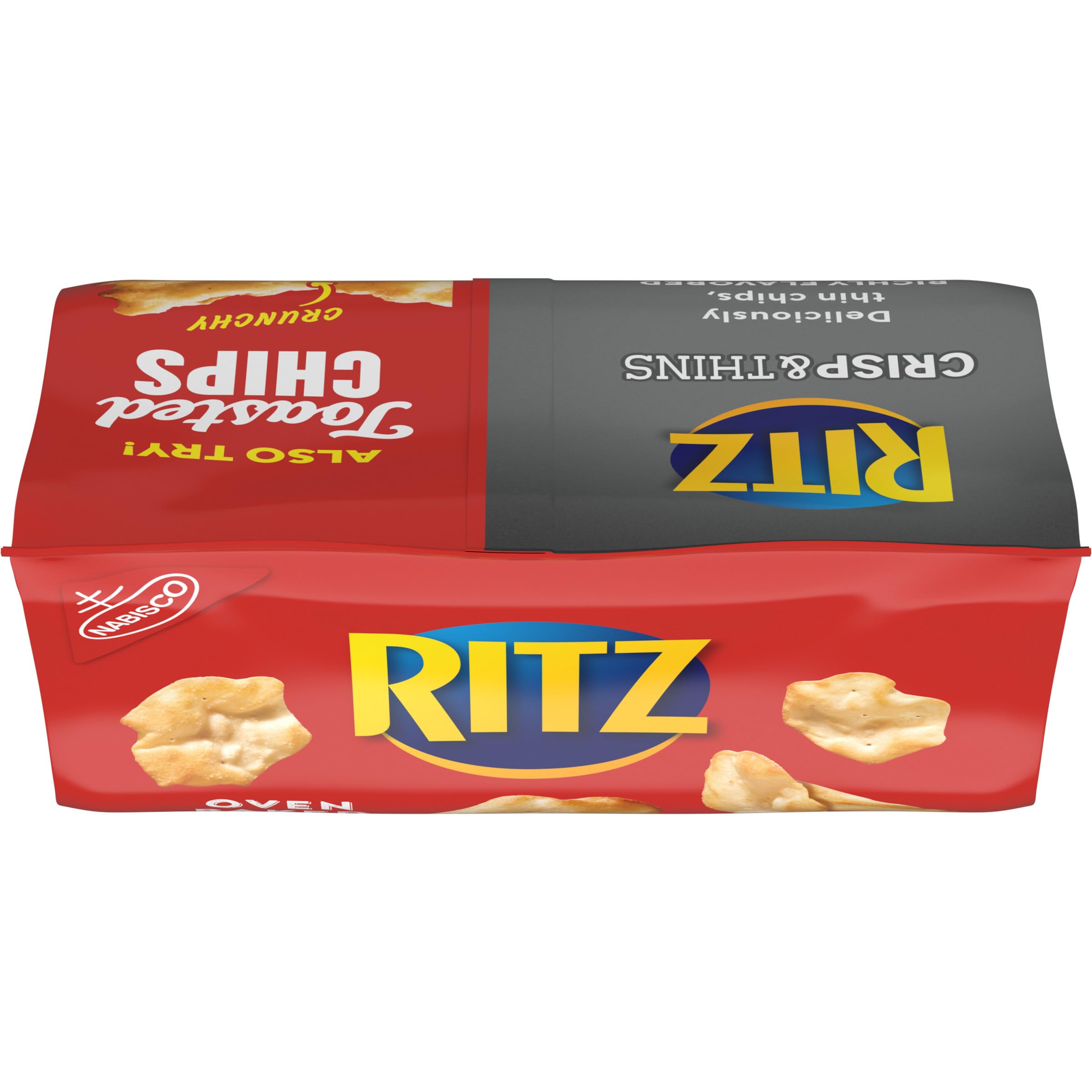 RITZ Crisp and Thins Cream Cheese & Onion Flavored Potato Chips - 7.1 oz Bag - Crunchy Party Snacks for Game Nights, Movie Time & Office Break
