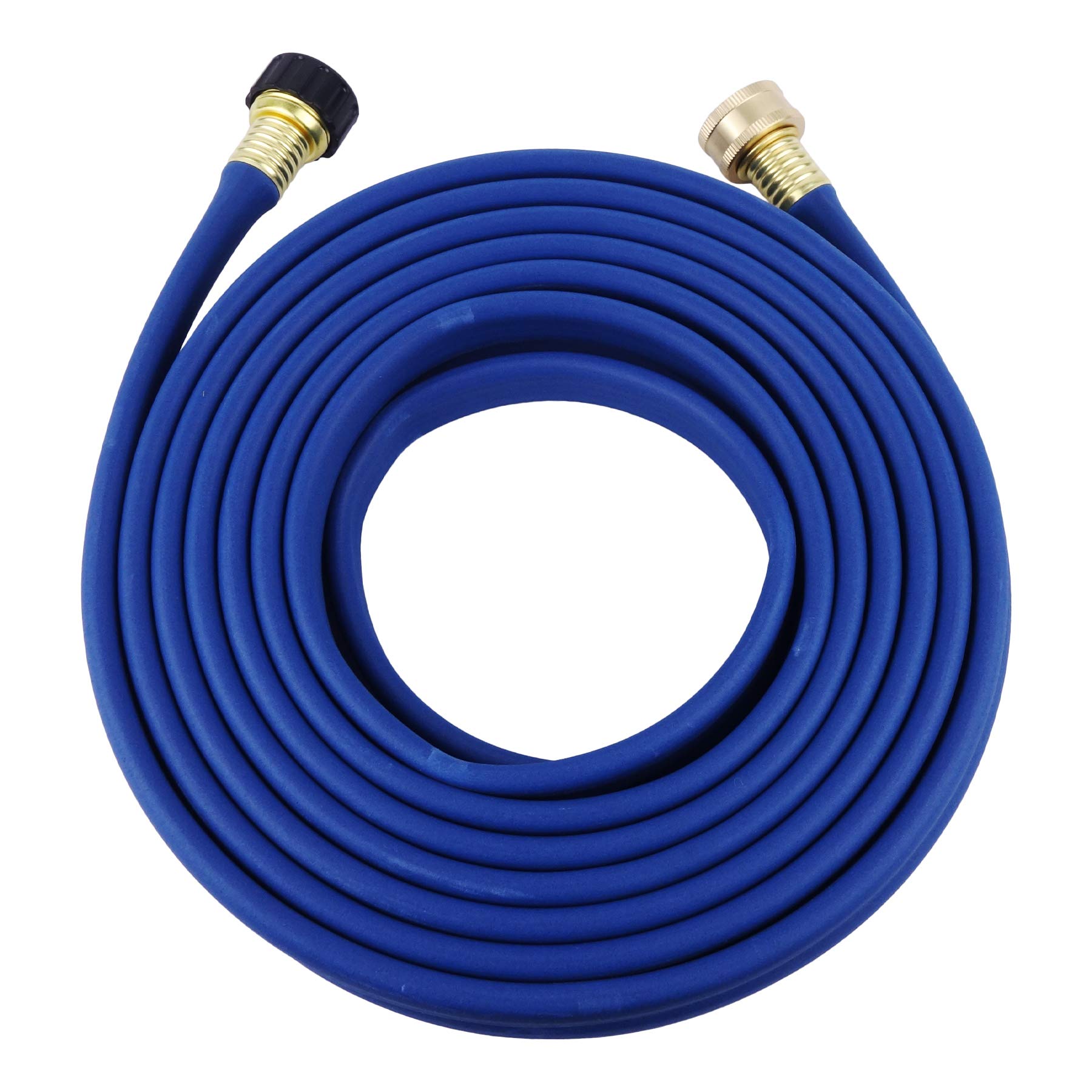 1/2 Inch x 25ft Heavy Duty Flat Soaker Hose with Metal Connectors - Efficient Water Saving Irrigation for Gardens, Flower Beds & Vegetable Patches - Perfect for Landscaping, Drip Watering & Outdoor Plant Care