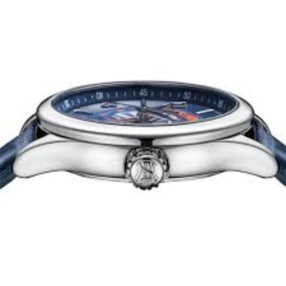 ARMAND NICOLET A846AAA BU M9742 Men's Luxury Automatic Watch with Sapphire Crystal & Blue Leather Strap - Perfect for Business, Formal Events & Gift Giving