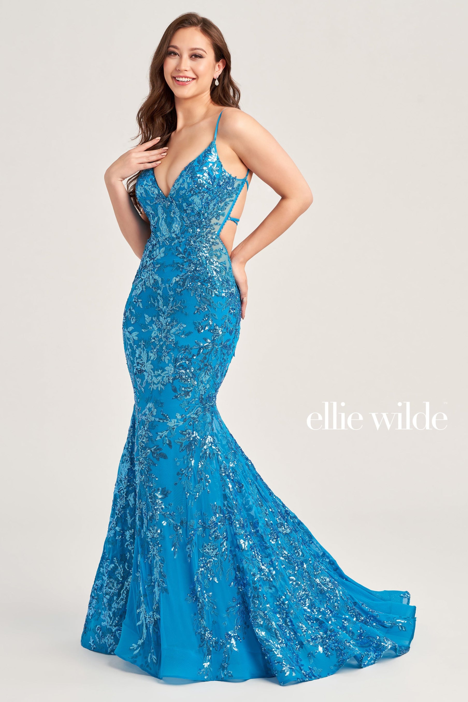 Ellie Wilde EW35011 Elegant Evening Gown for Prom, Wedding & Special Occasions - Perfect for Dances, Galas & Formal Events