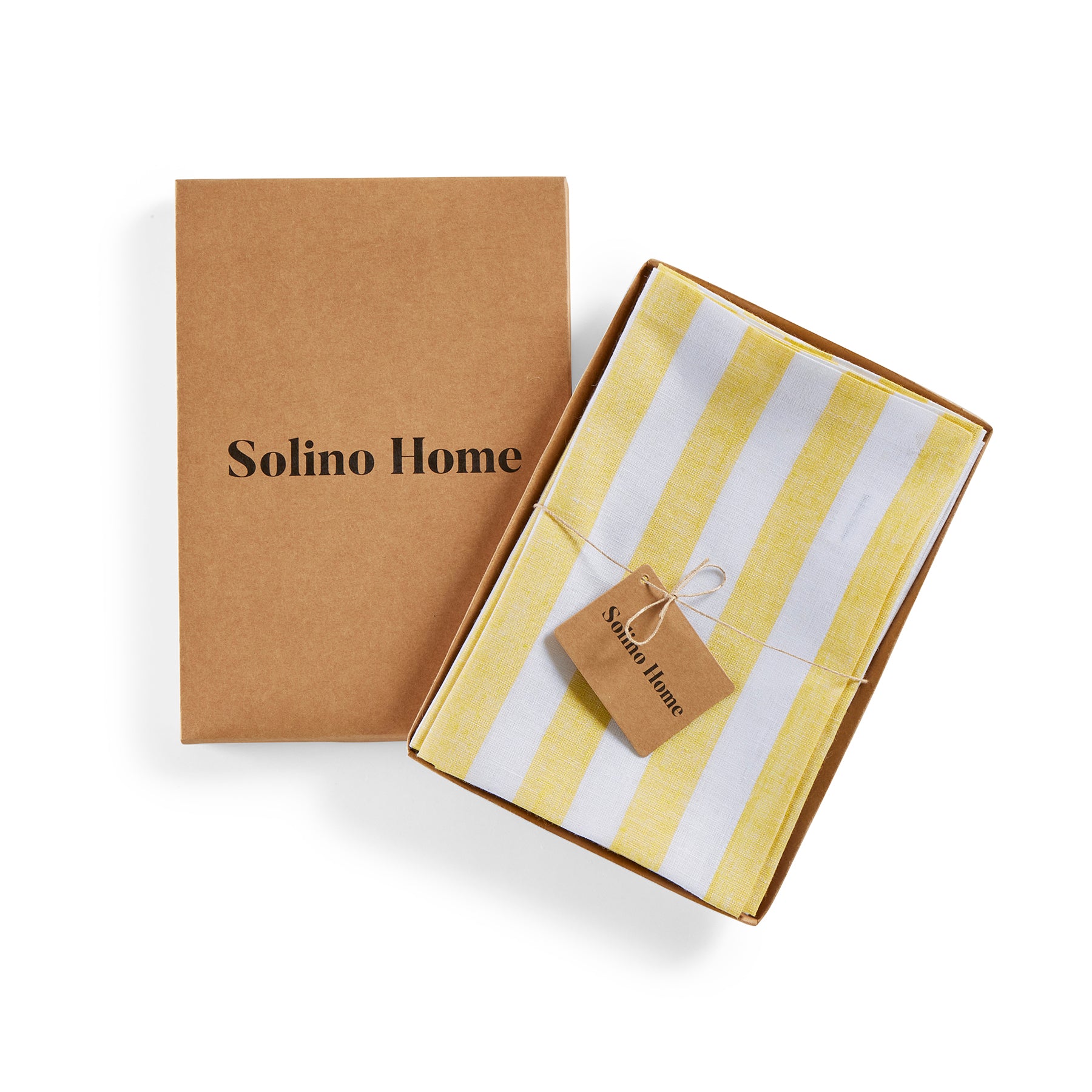 Sorrento Stripe Napkins - Premium Cotton Dinner Napkins for Formal Dining, Parties & Weddings - Set of 12