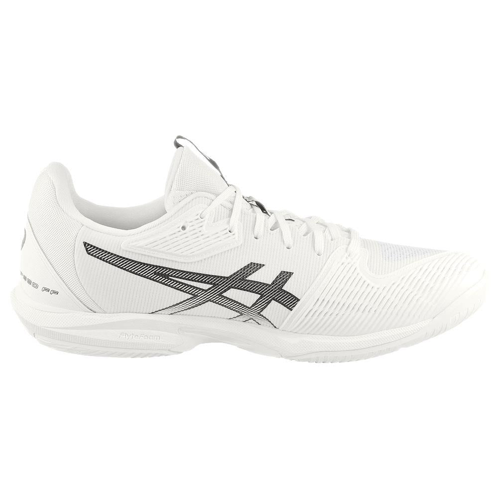 ASICS Men's Solution Speed FF 3 Tennis Shoes - White/Black - Lightweight Performance Court Shoes for Competitive Play & Training