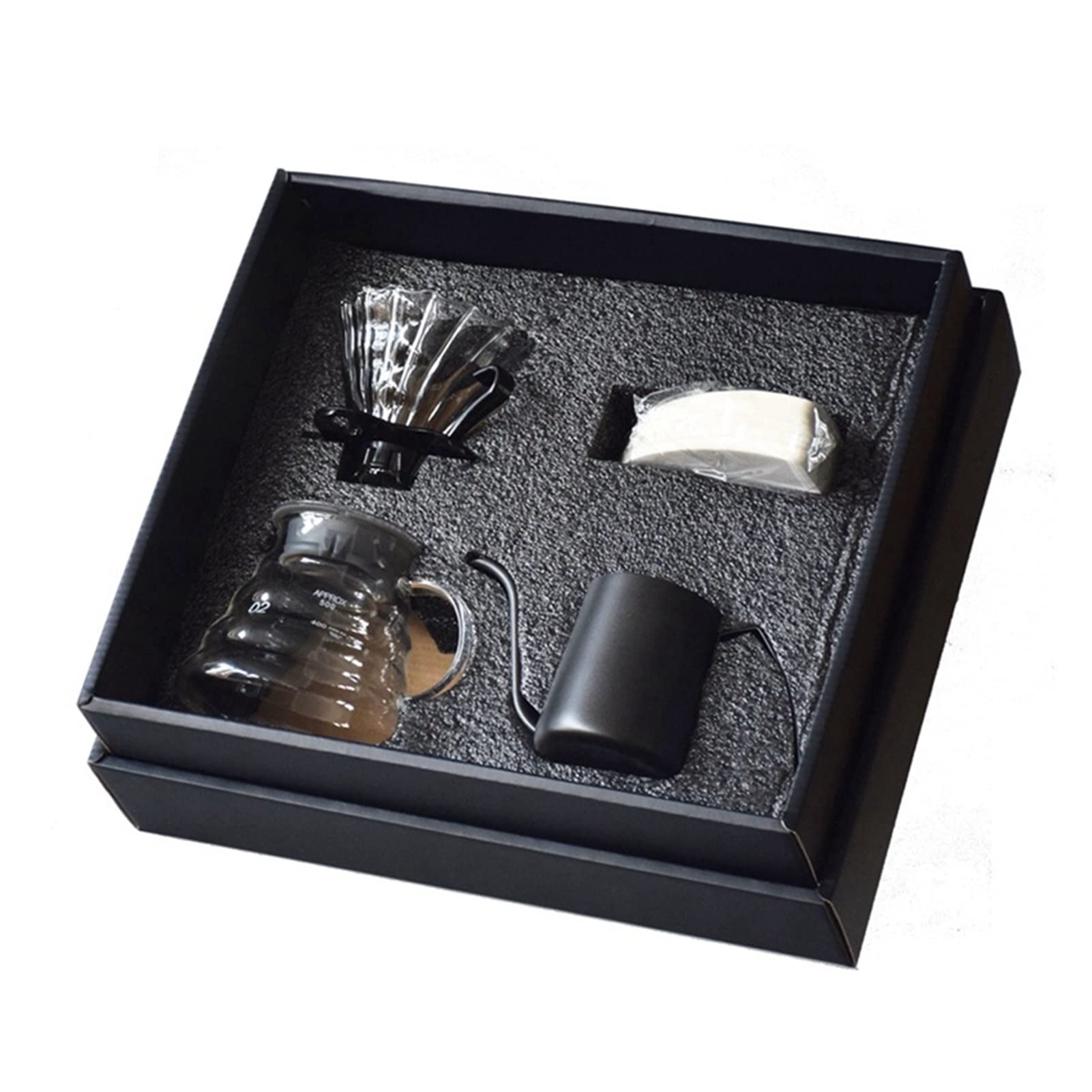 Premium V60 Coffee Maker Gift Set - Portable Dripper for Camping, Travel & Home Brewing - Ceramic Cloud Pot & Mini Percolator for Perfect Pour-Over Coffee